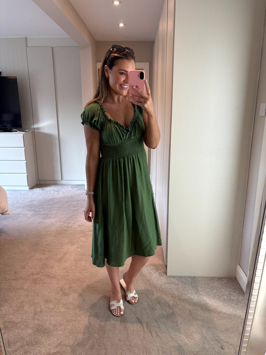 Donna Dress Green
