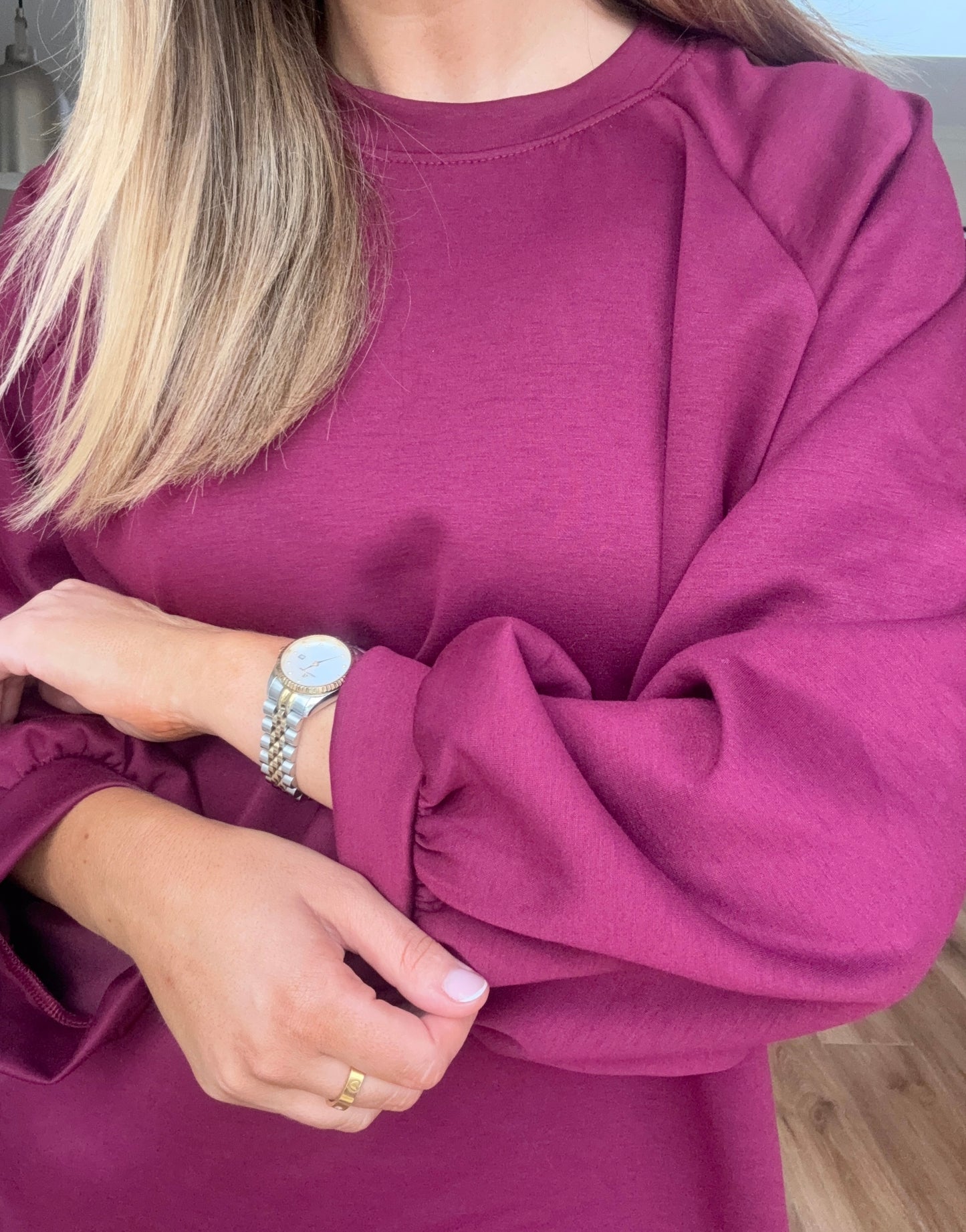 Olivia Two Piece Burgundy