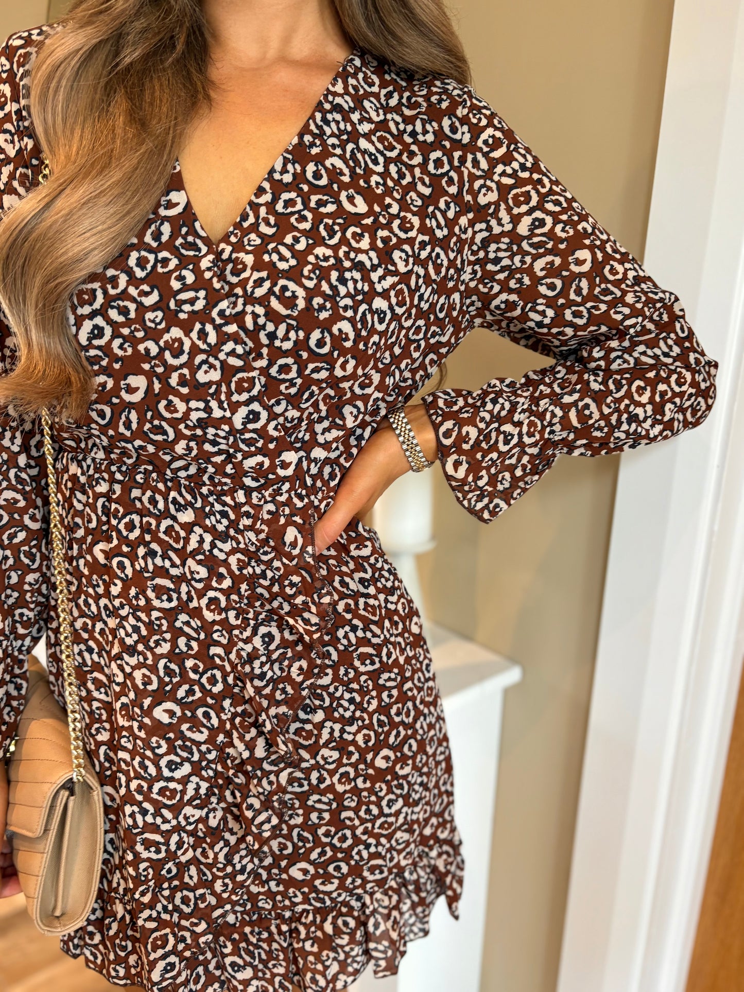 Georgie Dress Brown