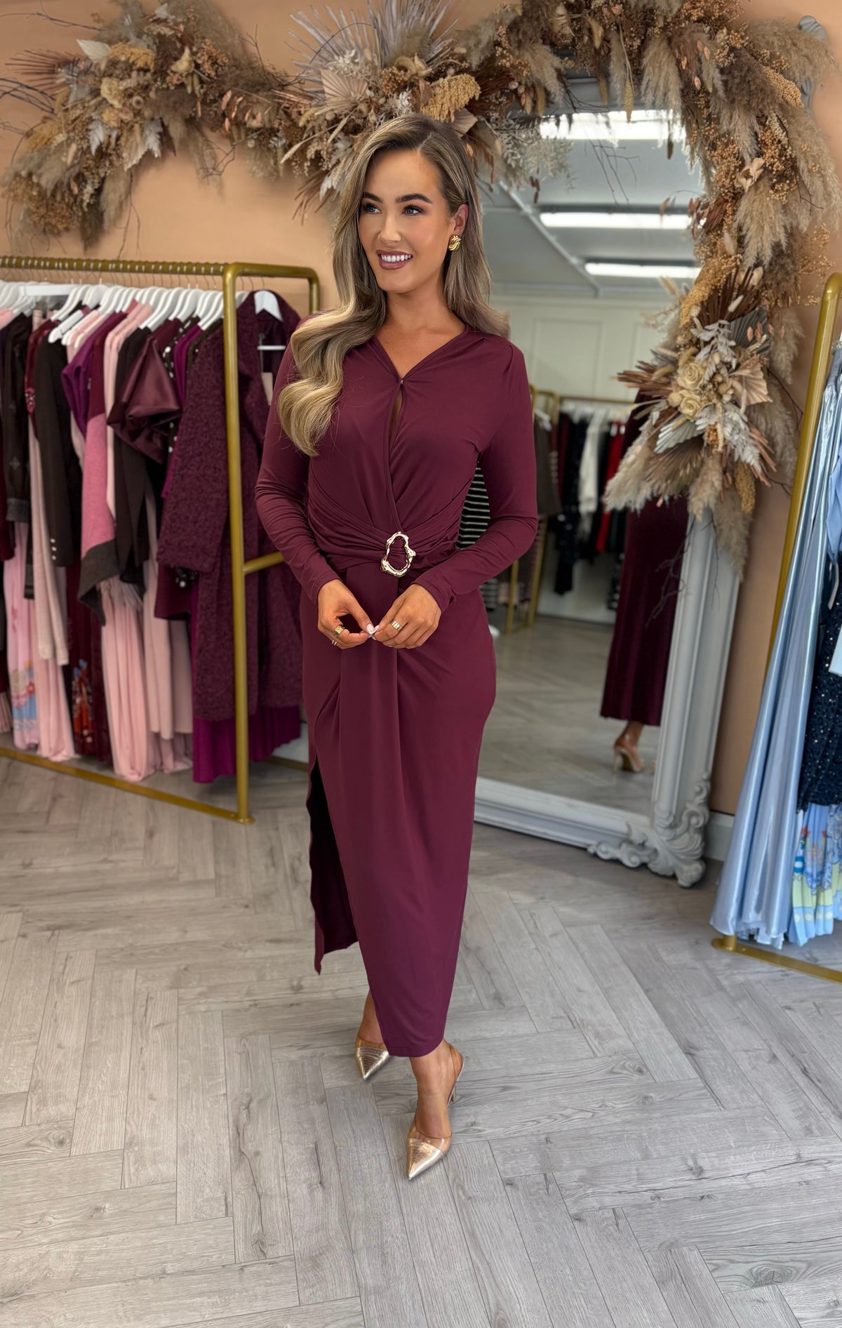 Esme Dress Wine