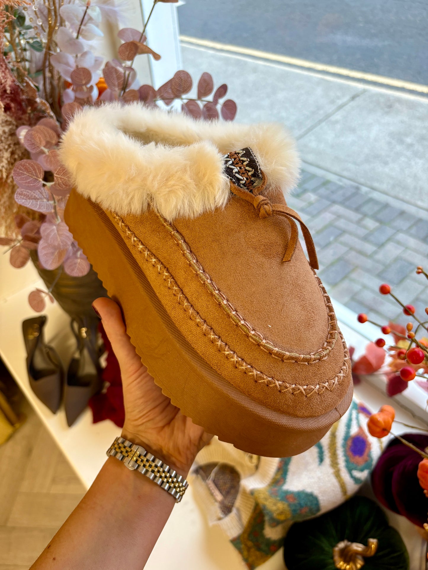 Arya Slip On Platform Mule