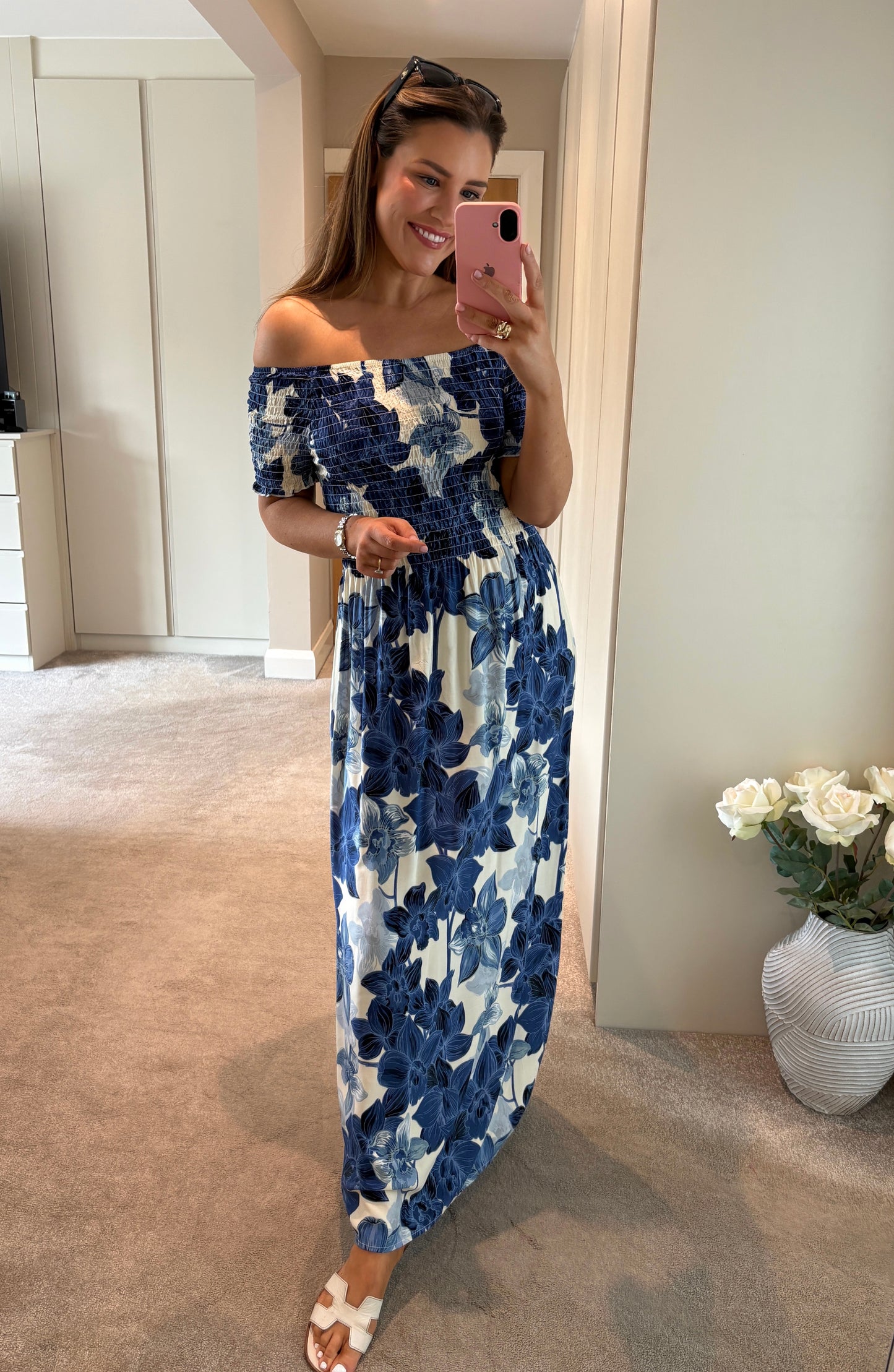 Loretta Dress Blue