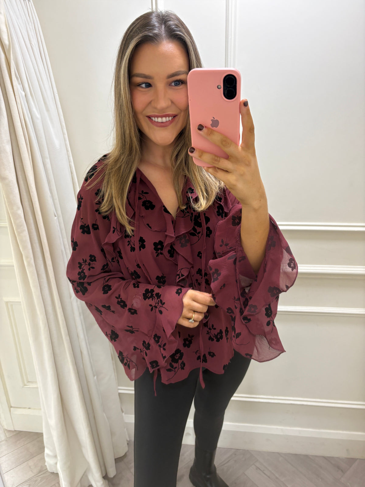Lainey Top Burgundy