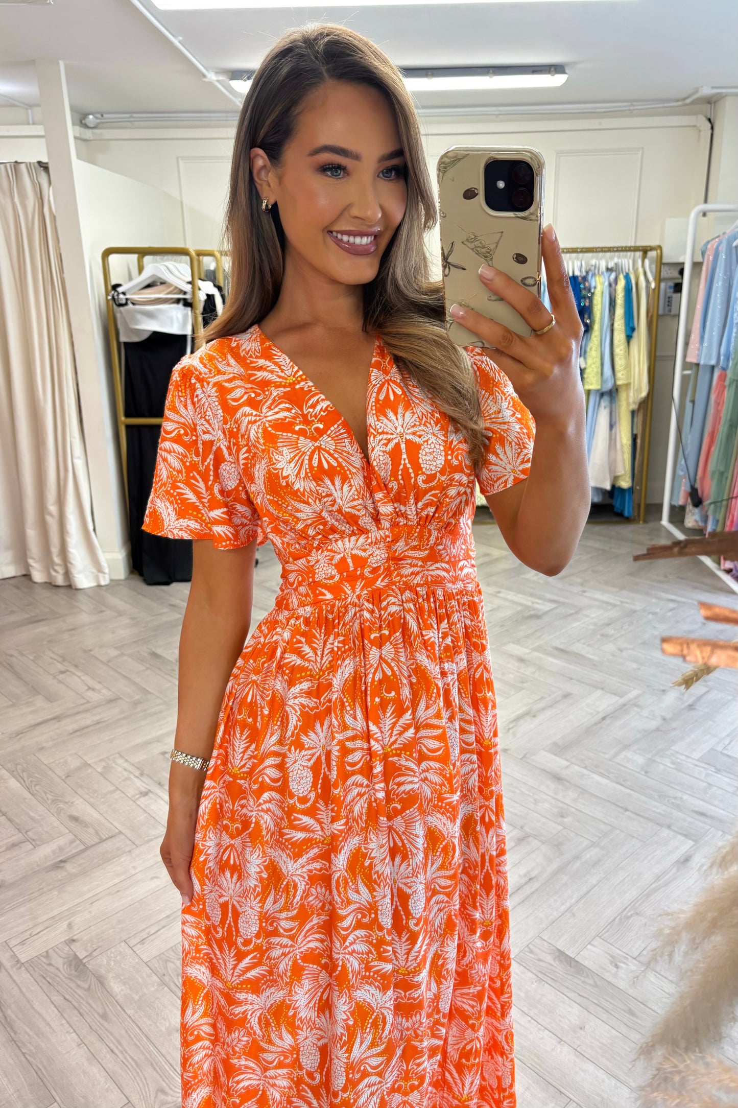 Cleo Dress Orange