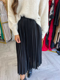 Alexandra Pleated Skirt Black