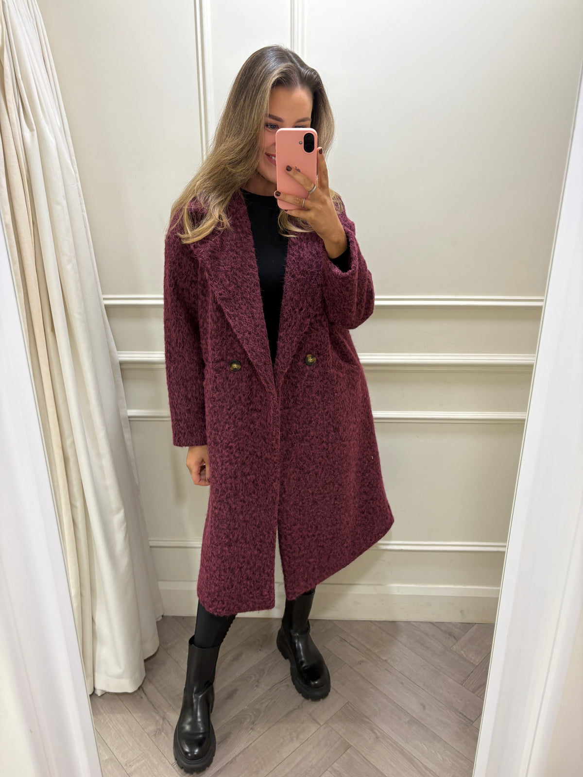 Skyler Coat Burgundy