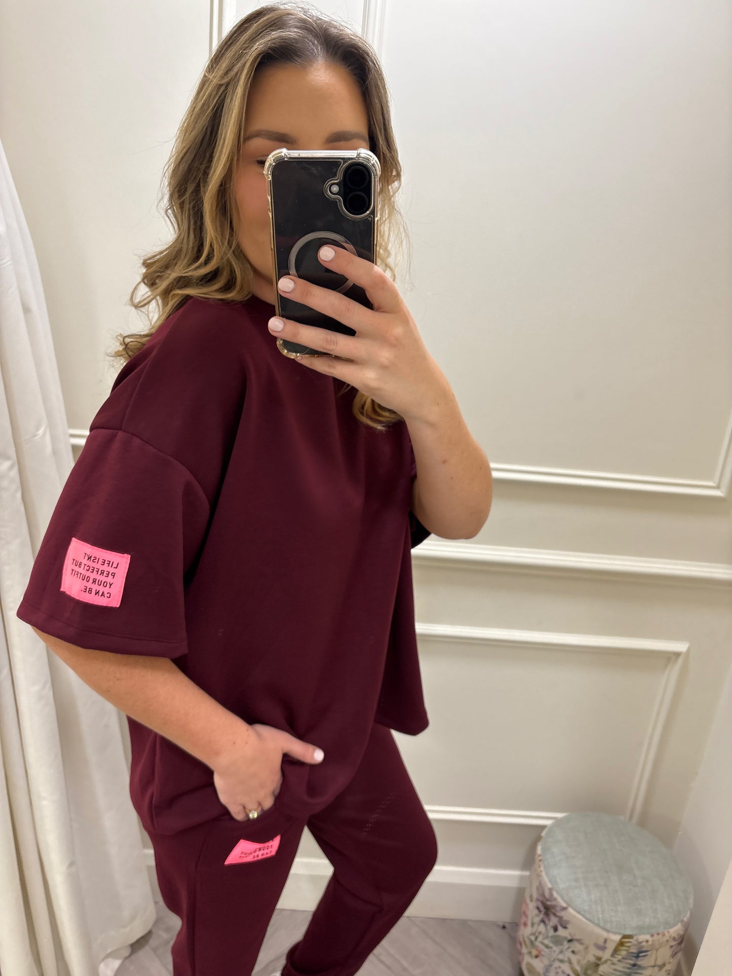 Haylie Tracksuit Burgundy
