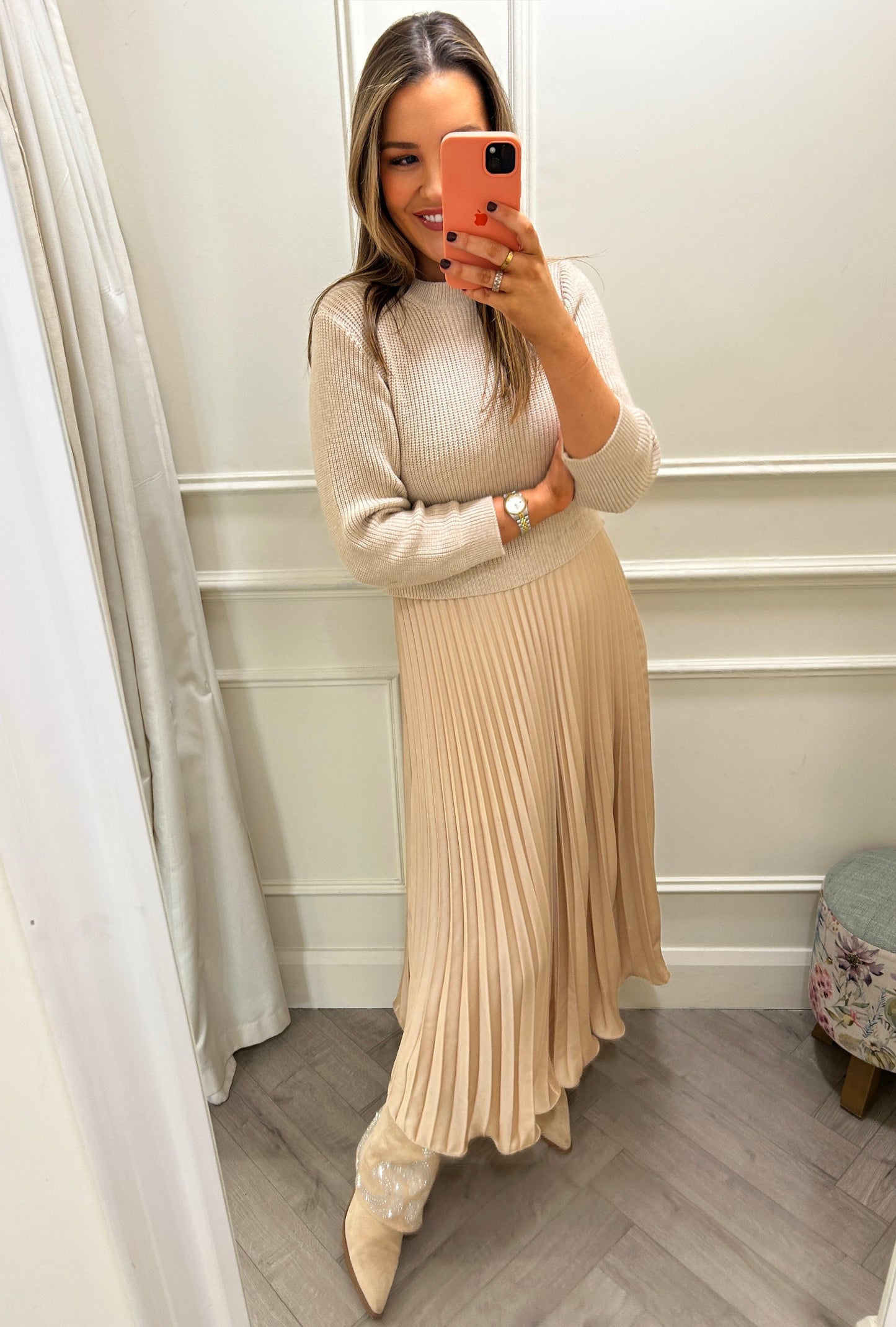 Ellis Dress Beige