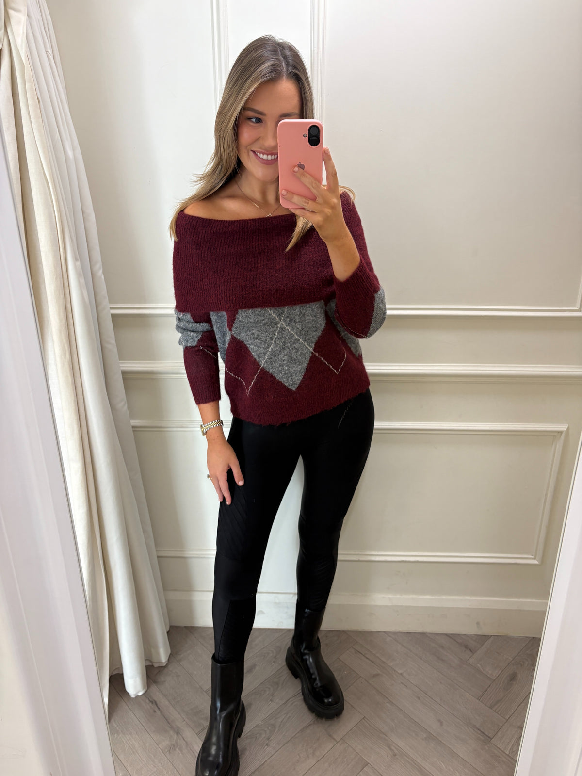 Rosie Knit Burgundy