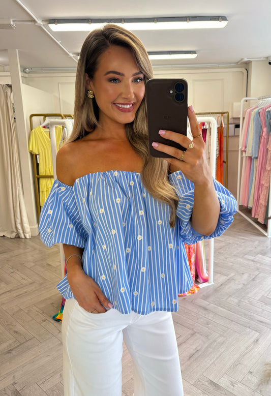 Daisy Top Blue