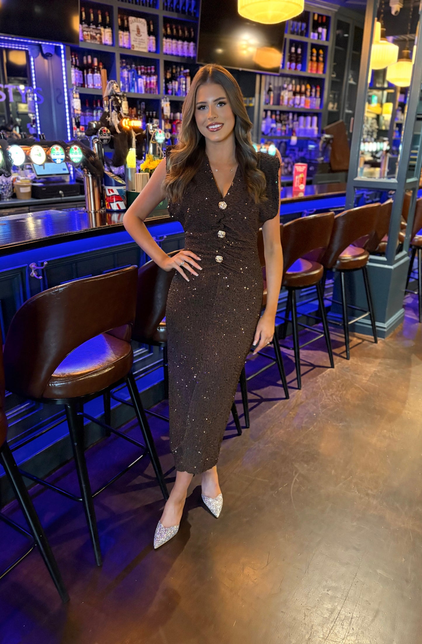 Rochelle Dress Brown