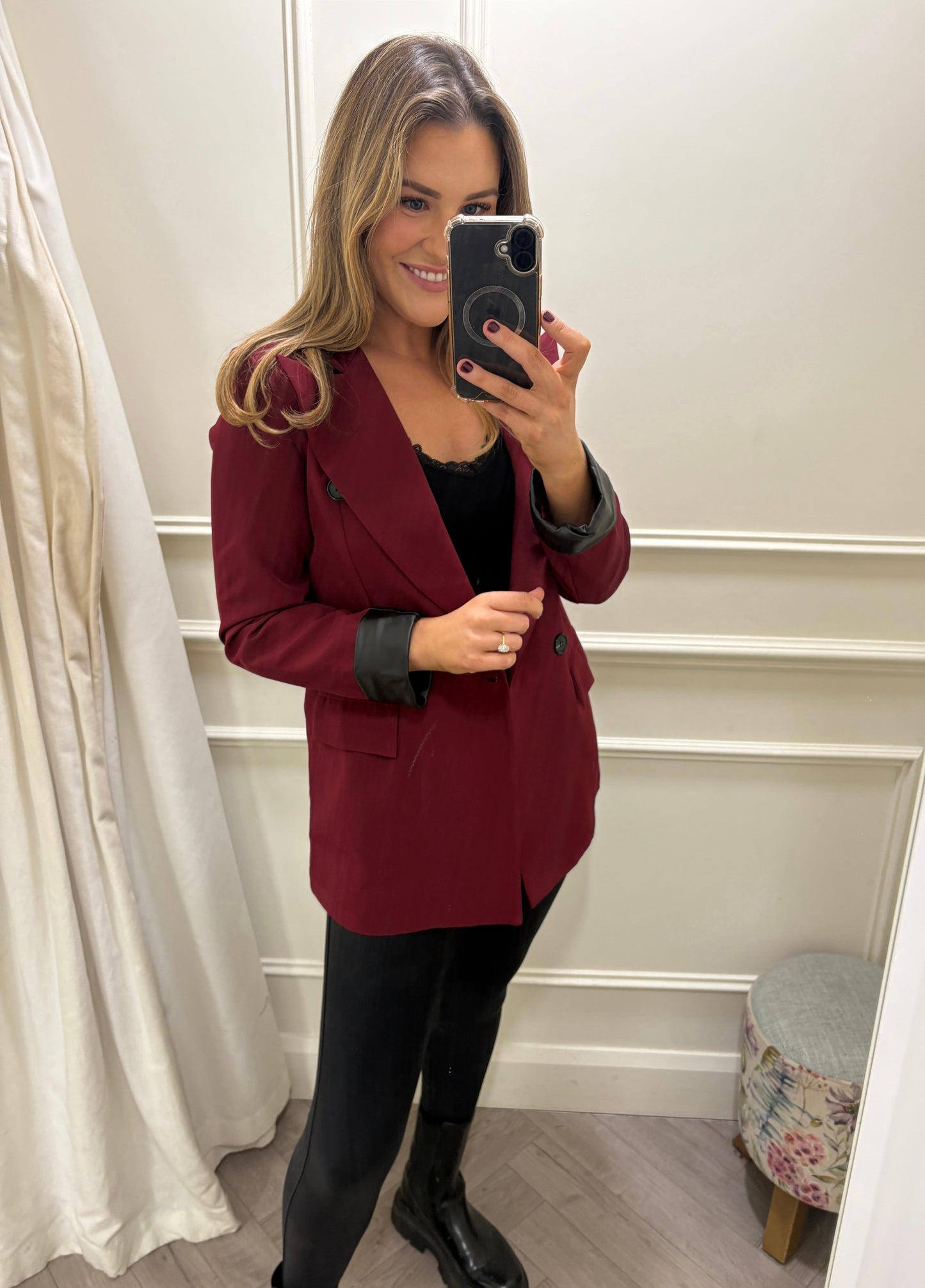 Amery Blazer Burgundy