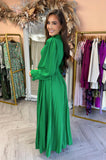 Avery Belted Dress Green