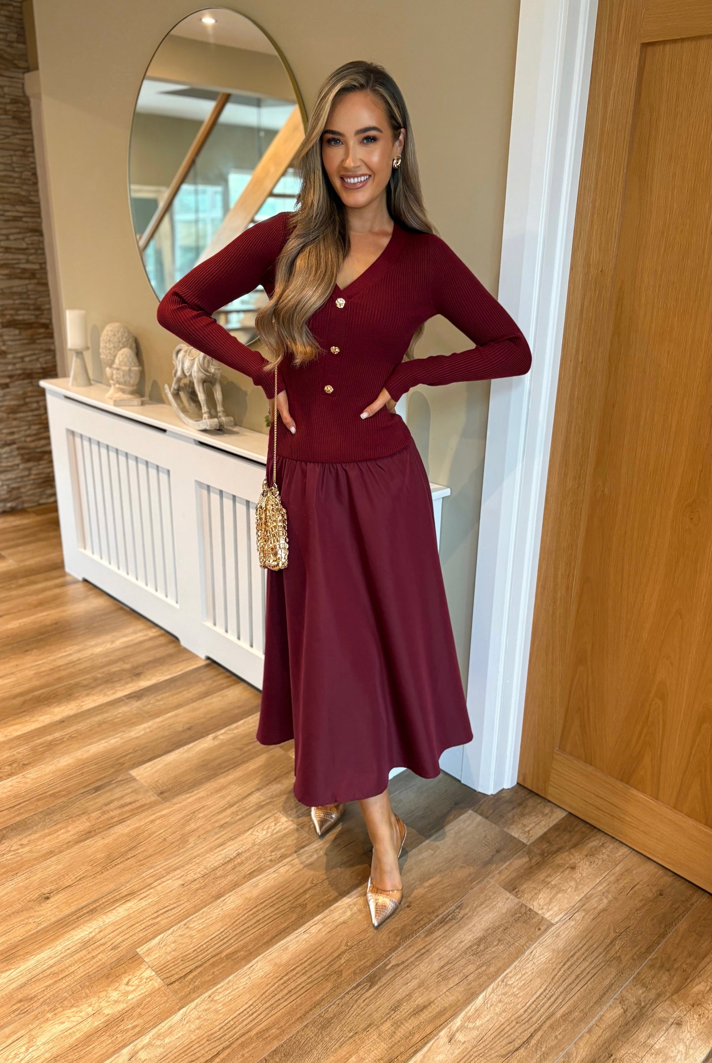 Bohdi Dress Burgundy