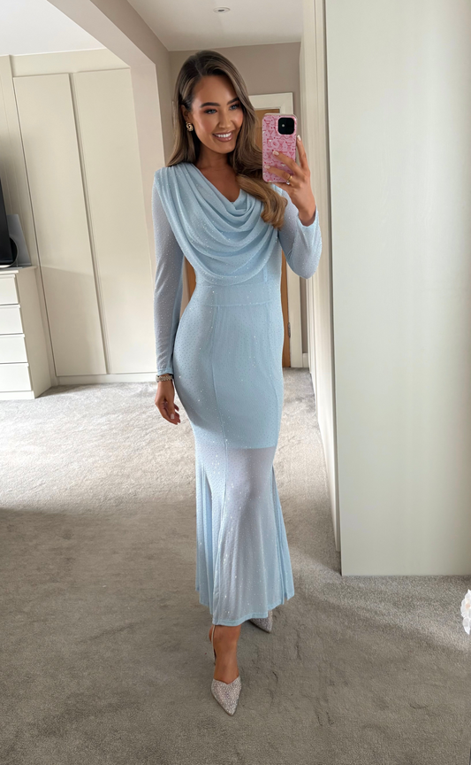 Sophia Dress Blue