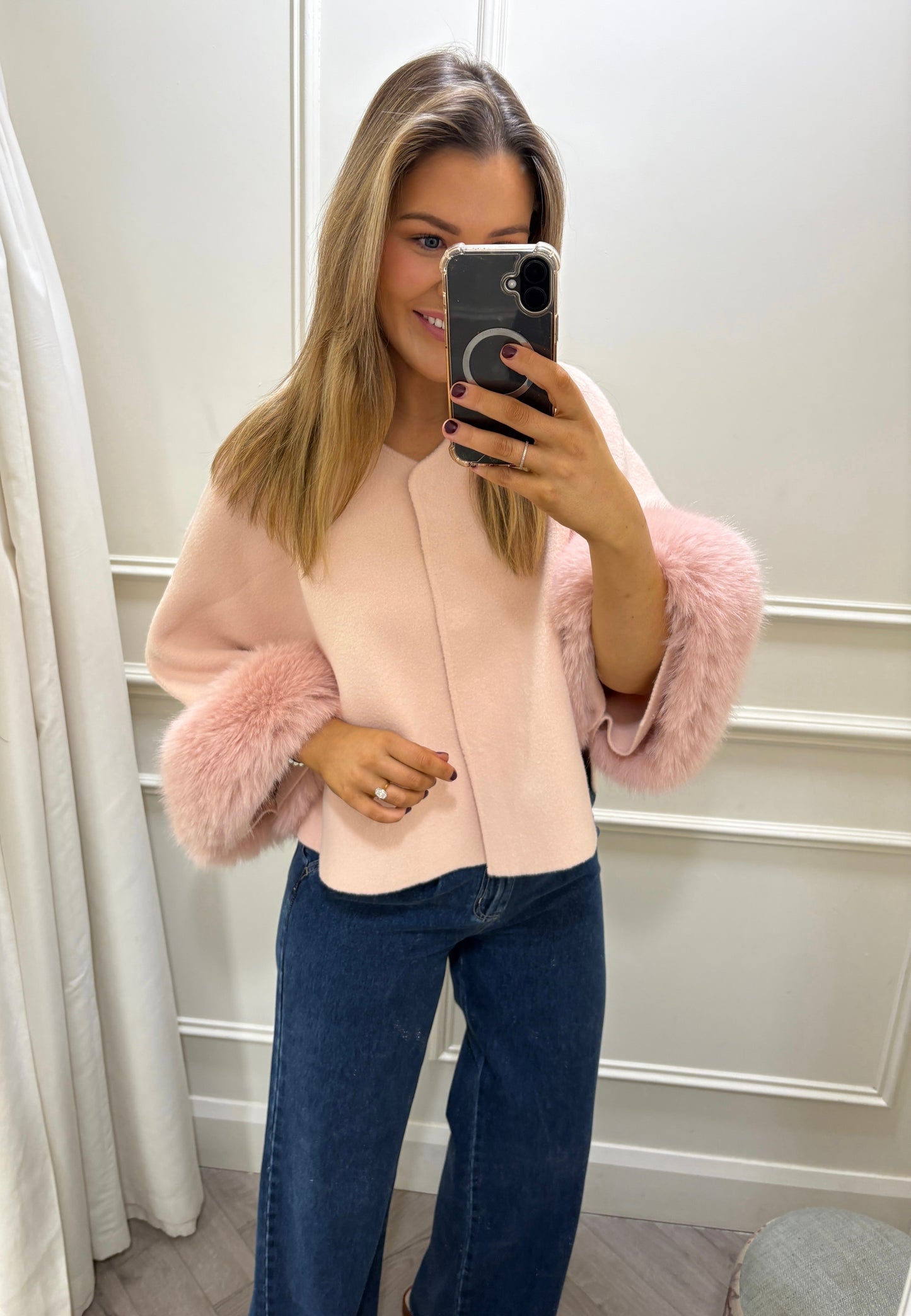 Rani Soft Knit & Scarf Pink