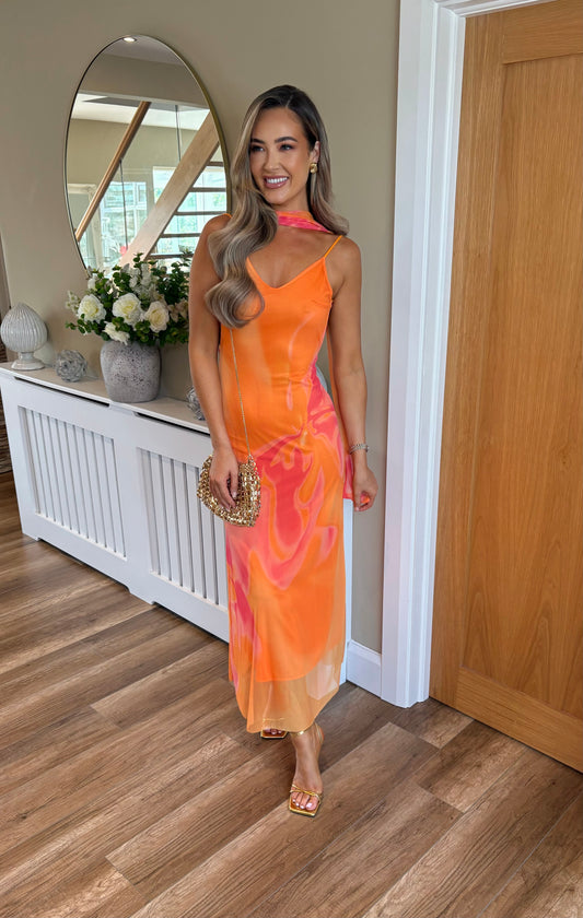 Alina Dress Orange
