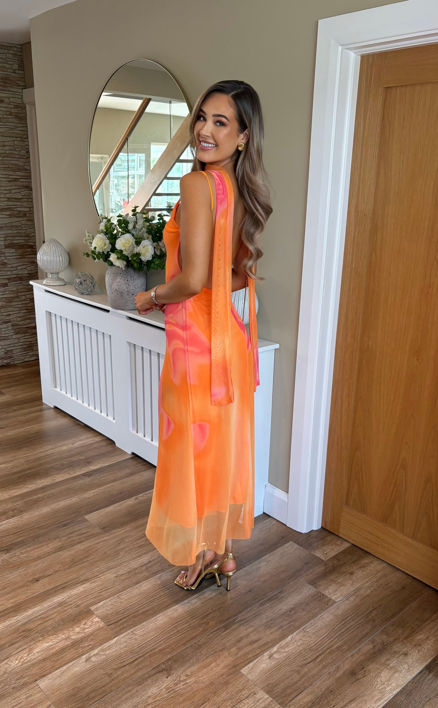 Alina Dress Orange