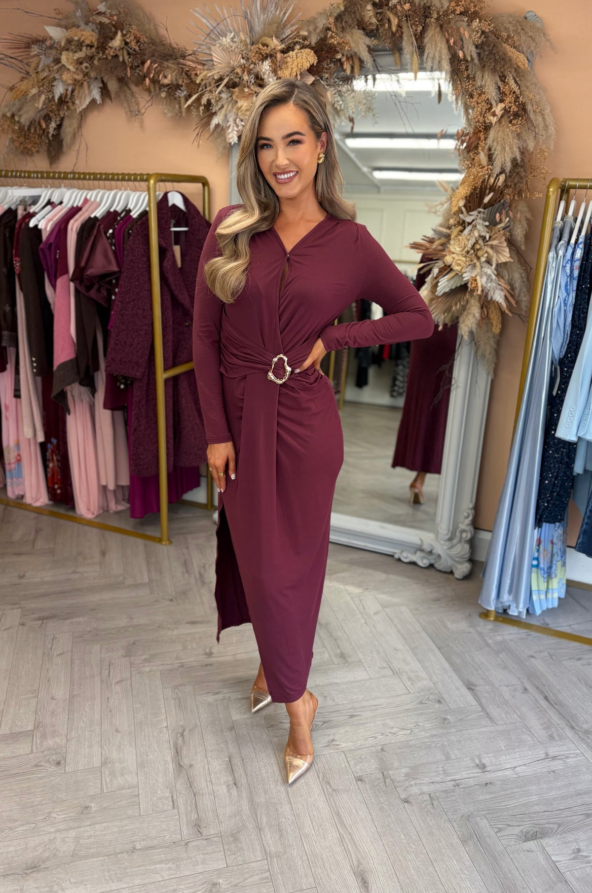 Esme Dress Wine