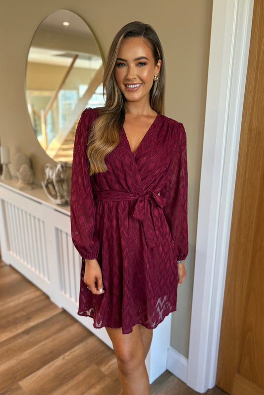 Mabel Dress Burgundy