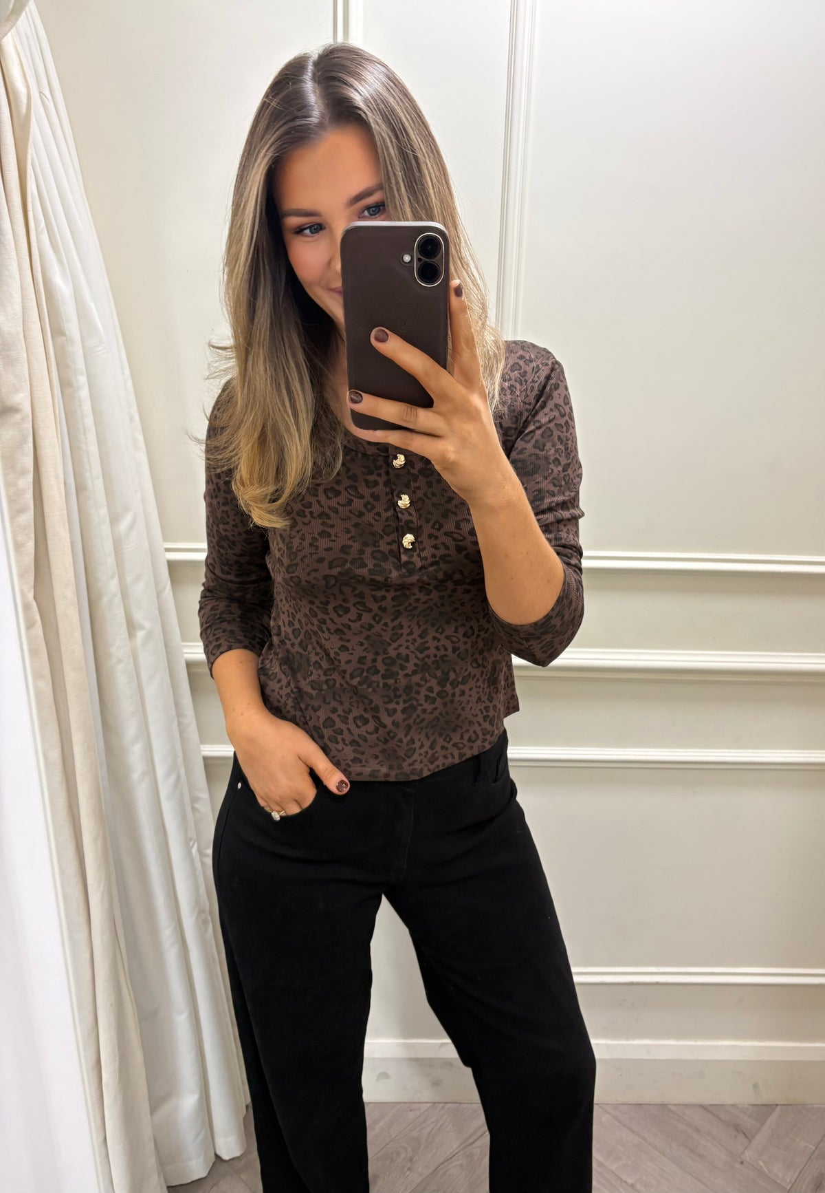 Maeve Leopard Print Knit
