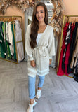 Nelly Belted Cardigan Beige
