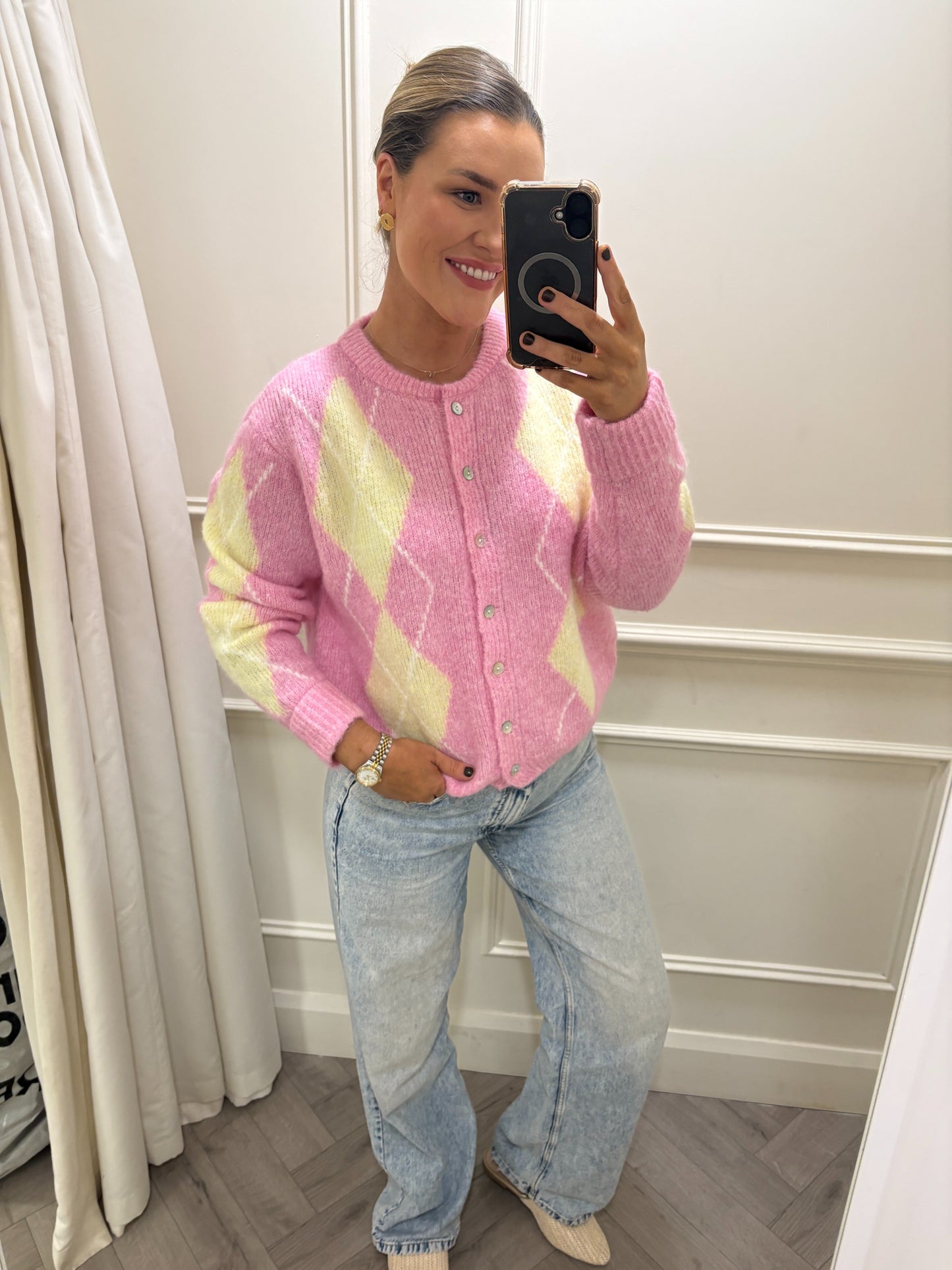 Vera Knit Lemon & Pink