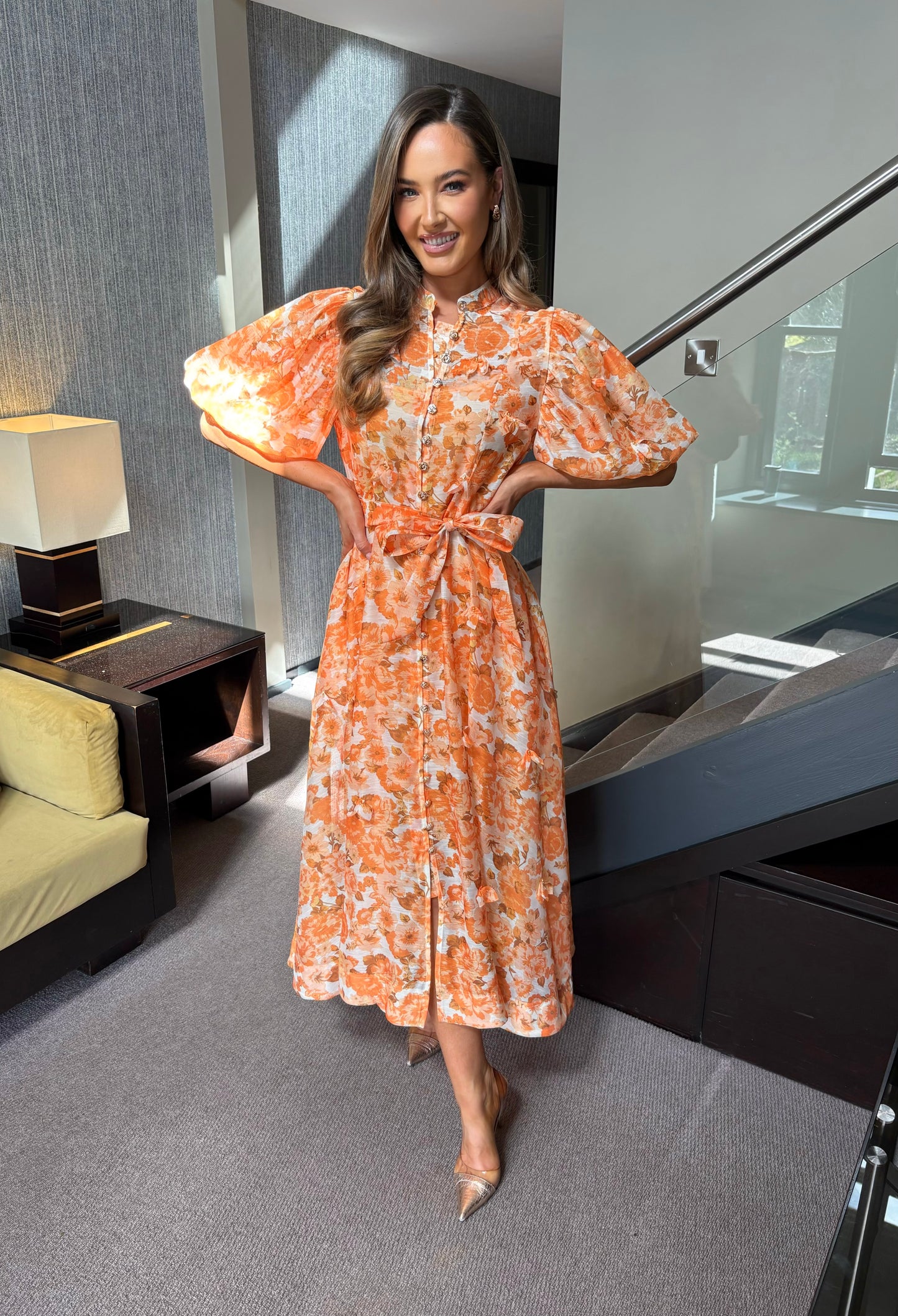 Meila Dress Orange