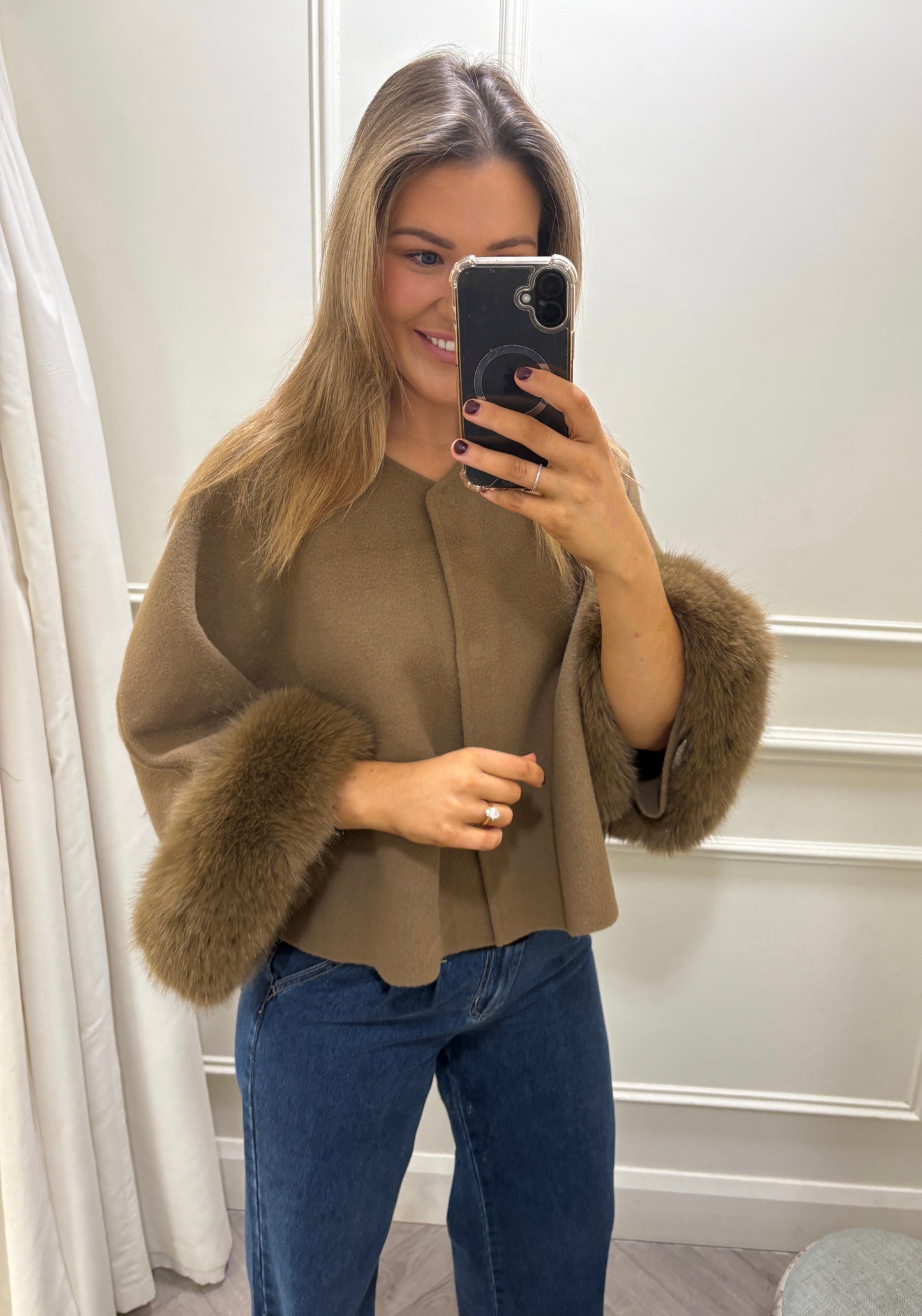 Rani Soft Knit & Scarf Camel