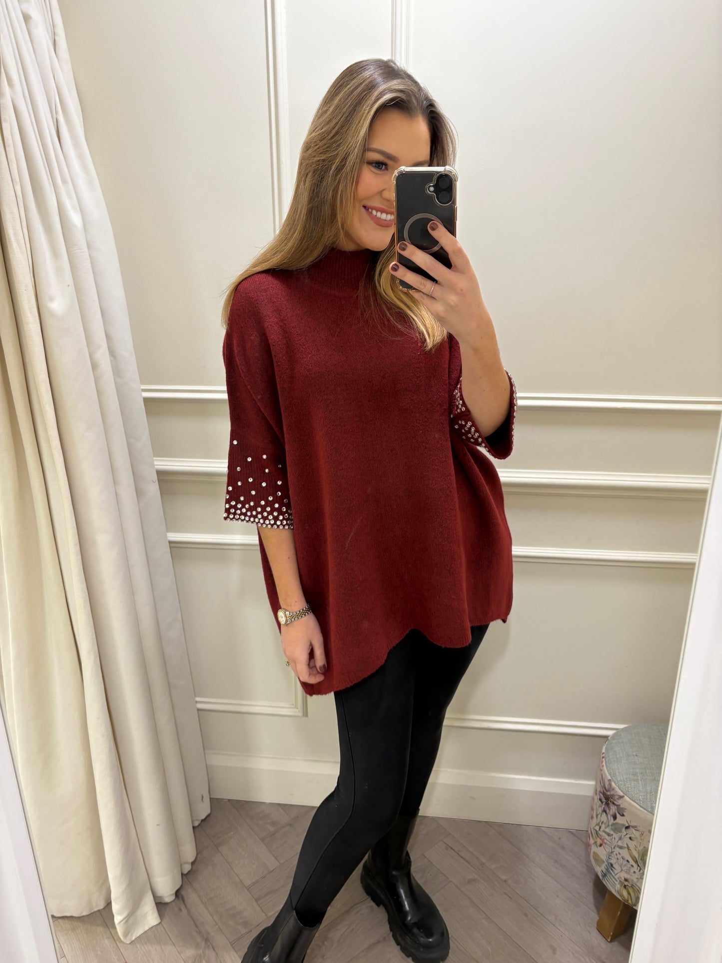 Parris Knit Burgundy