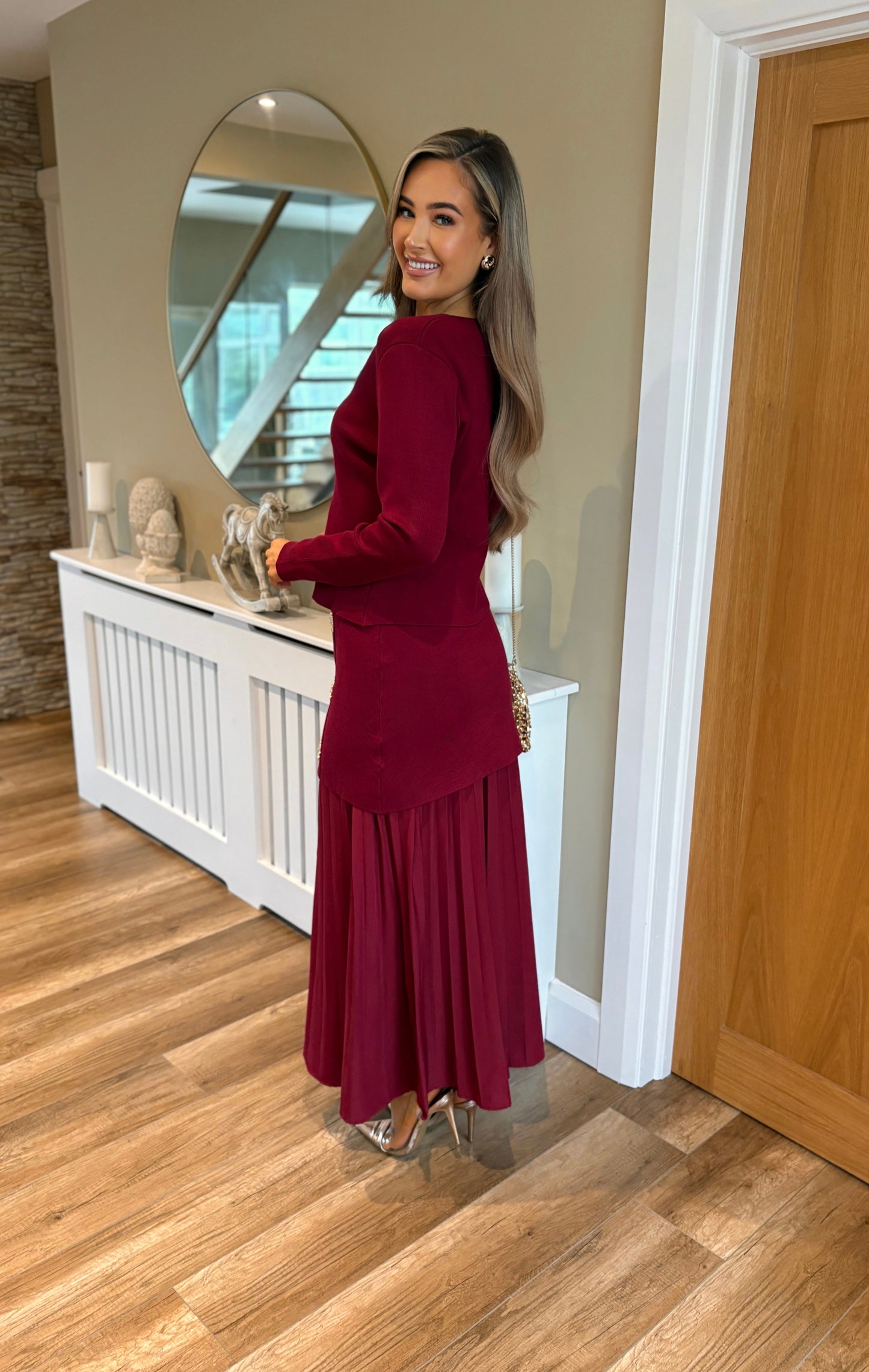 Naomi Two Piece Burgundy