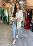 Faye Beige and Gold Cardigan