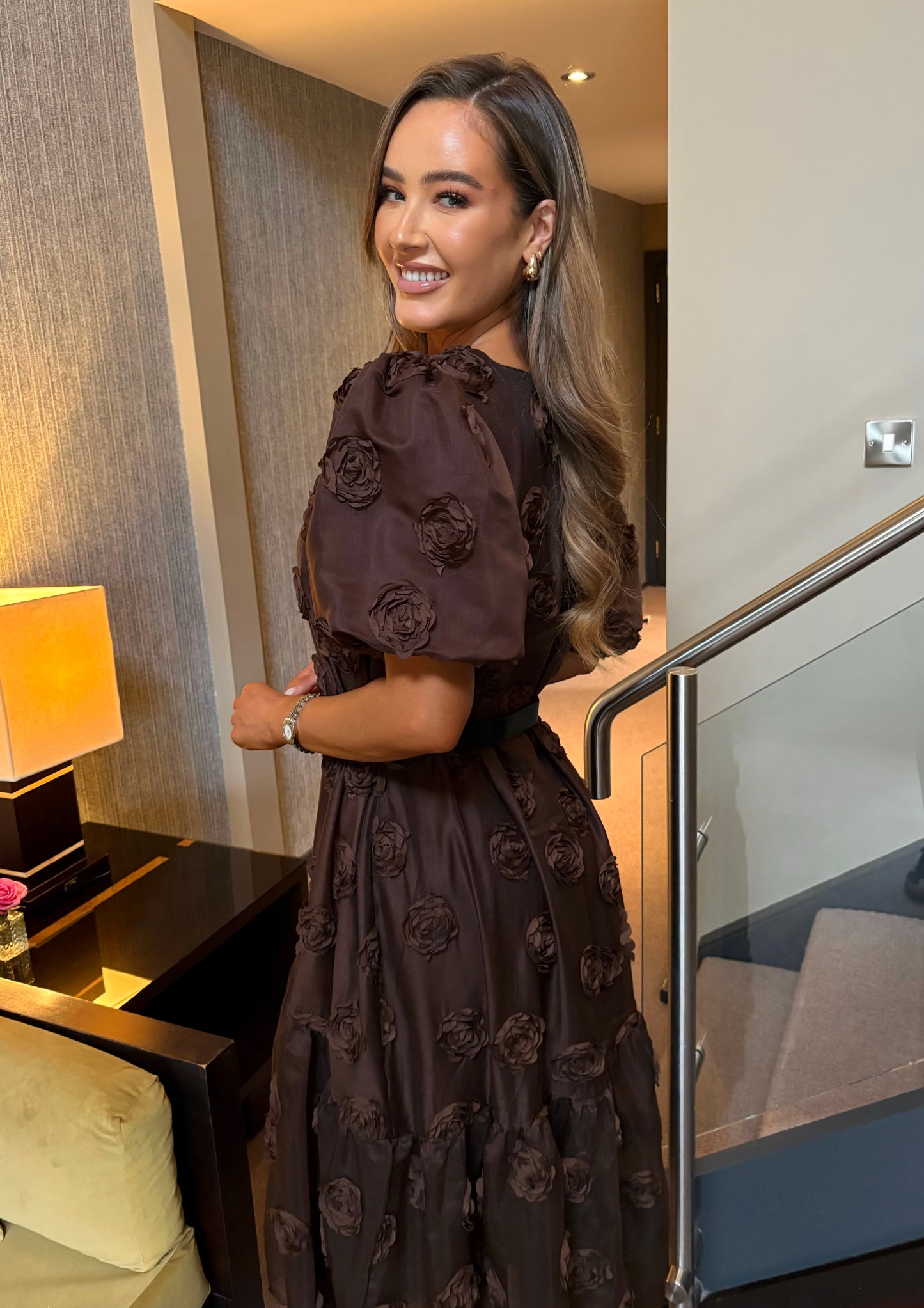 Flori Dress Brown