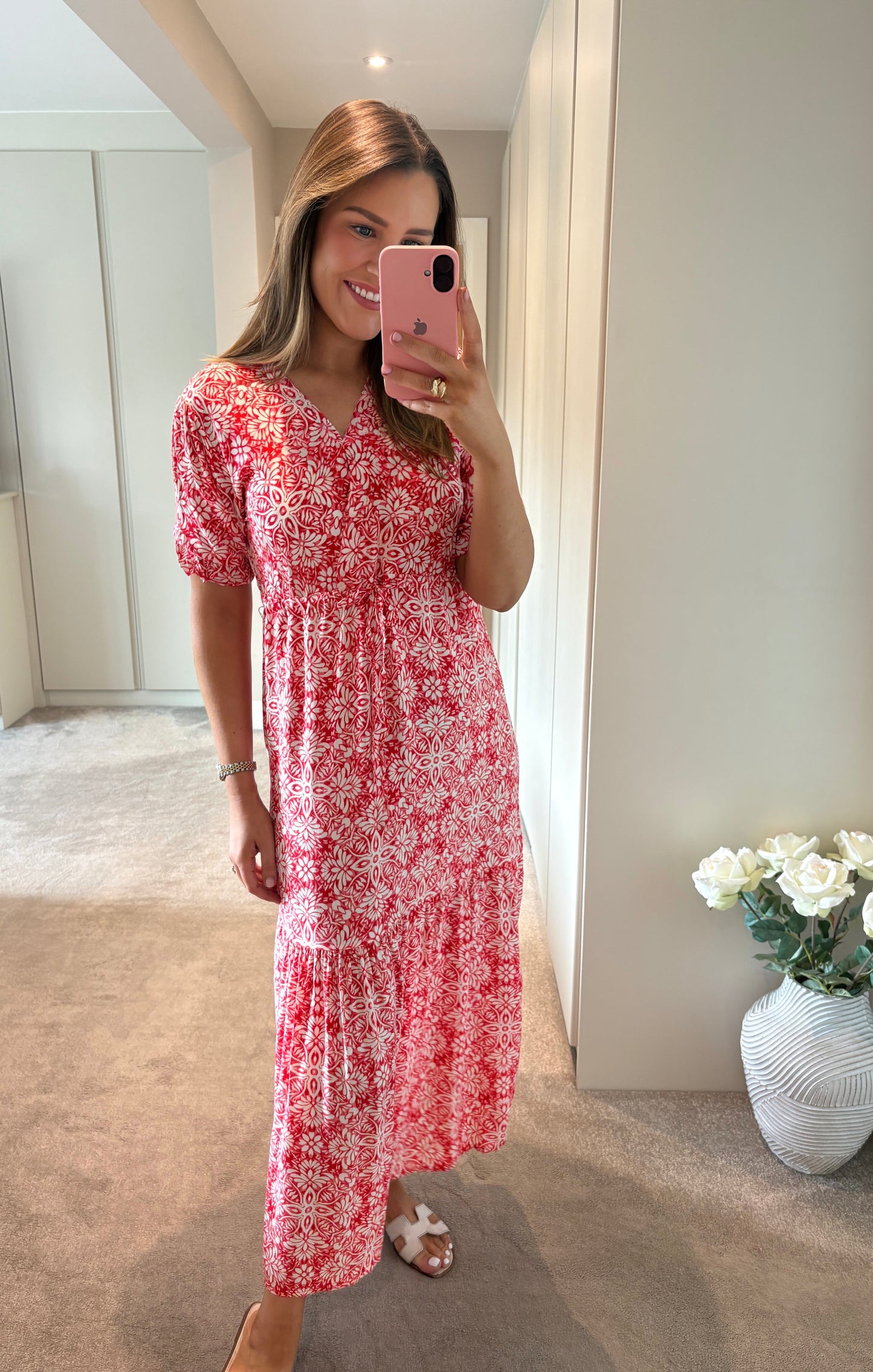 Brona Dress Red