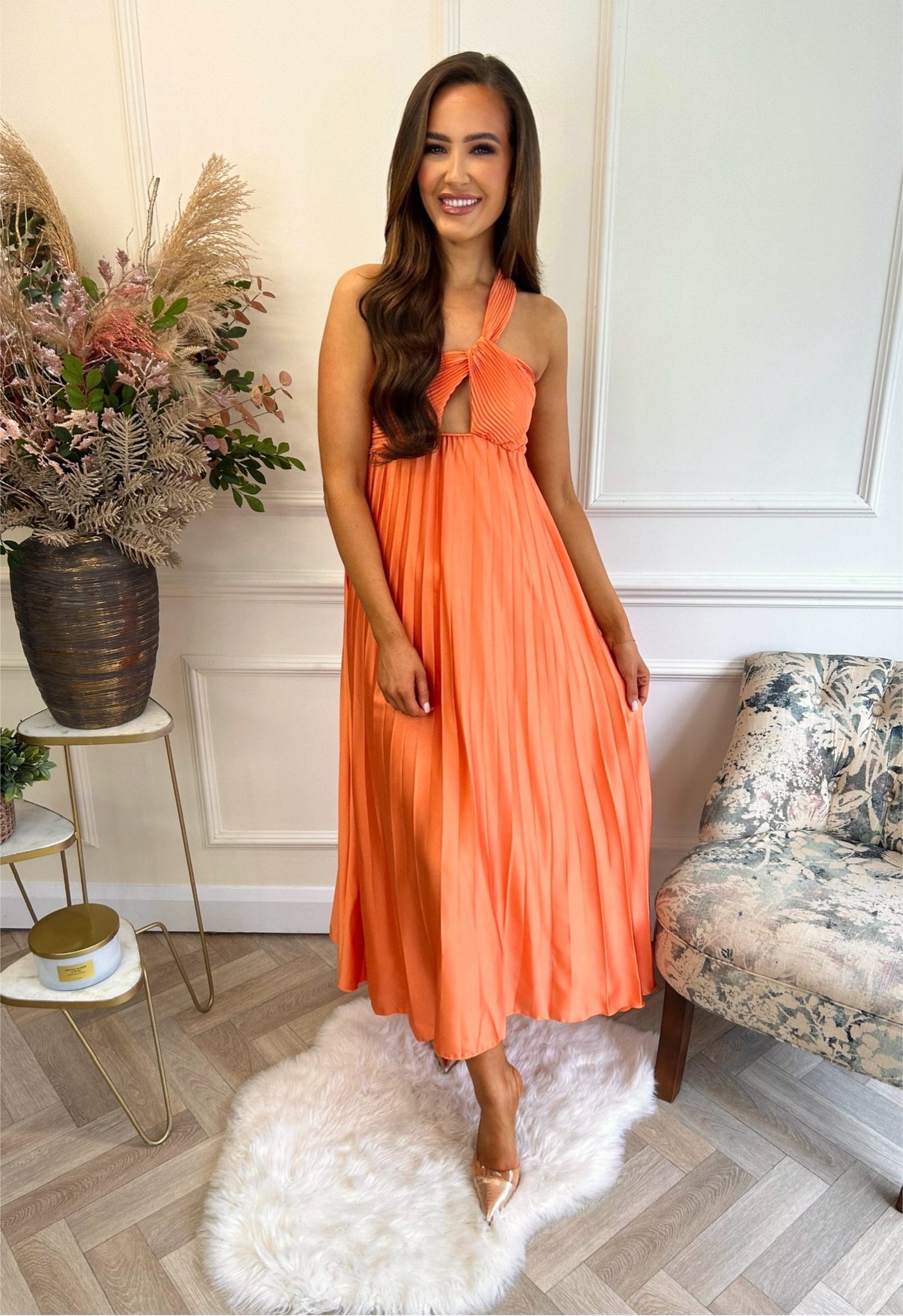 Elena Dress Orange