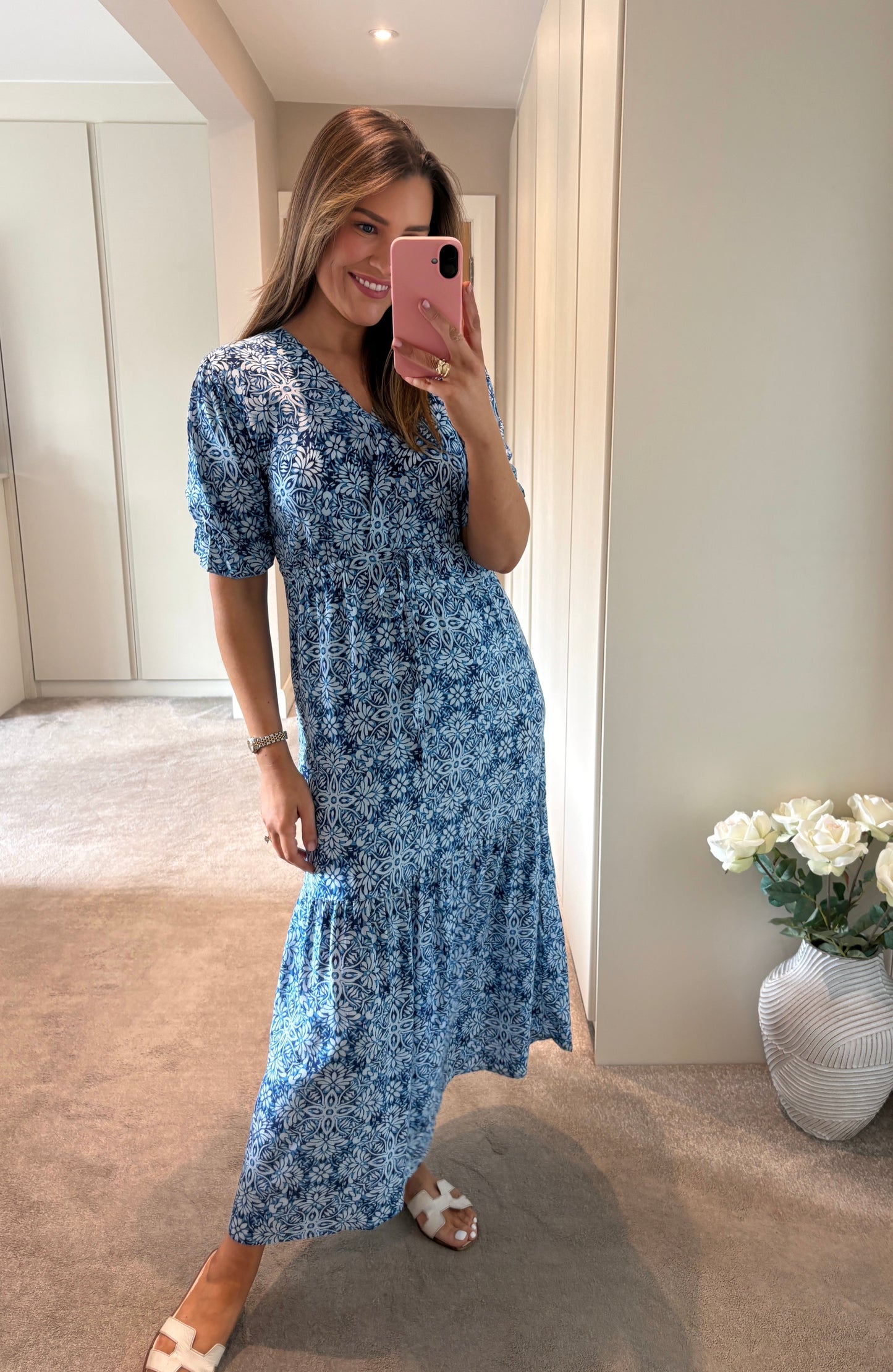 Brona Dress Blue