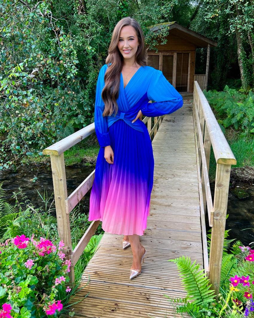 Belle Ombré Dress Purple
