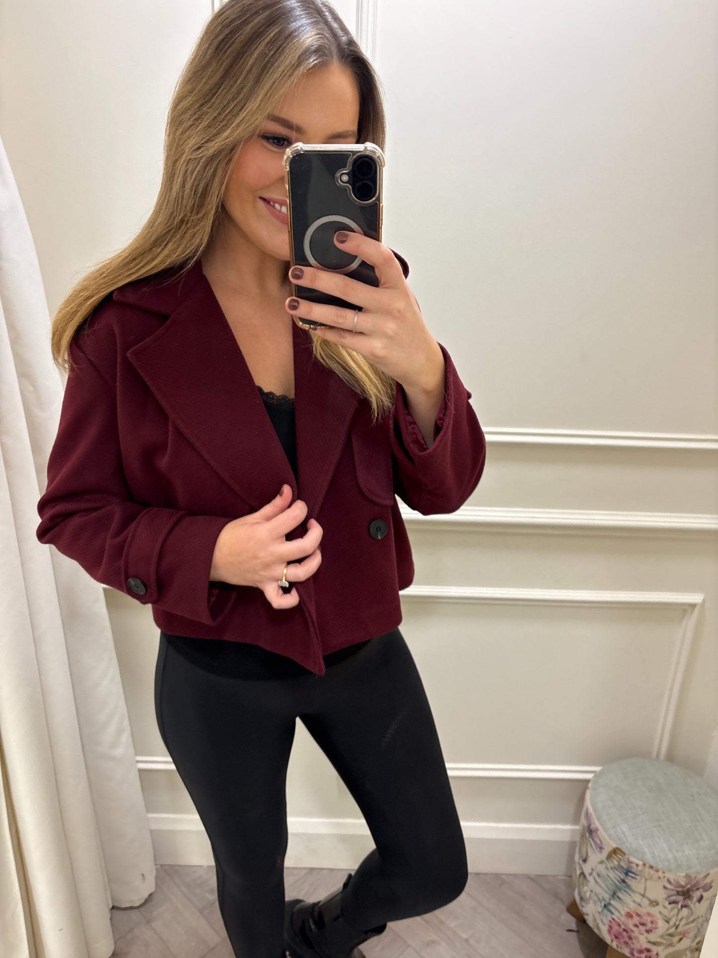 Hazel Jacket Burgundy