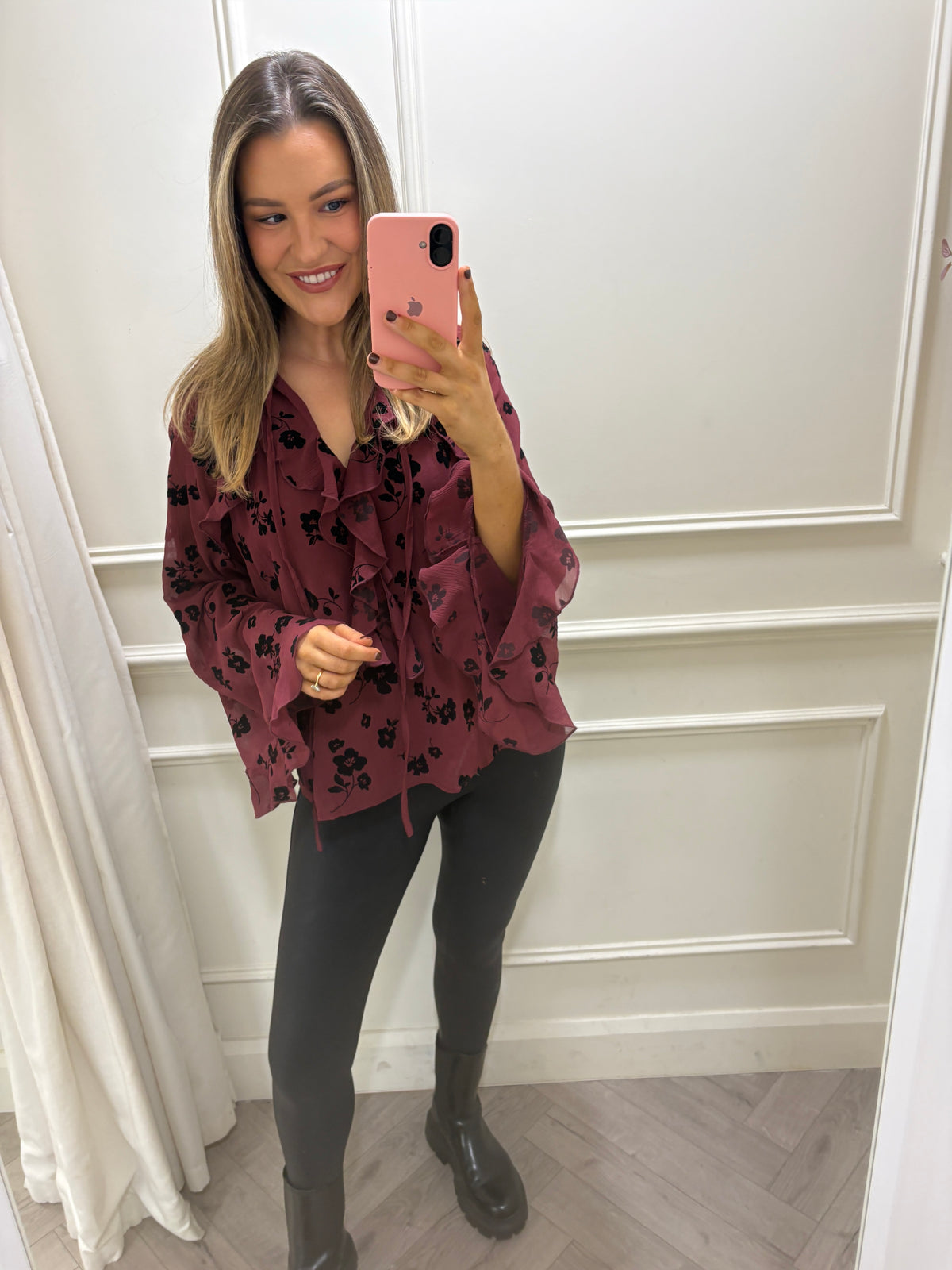 Lainey Top Burgundy
