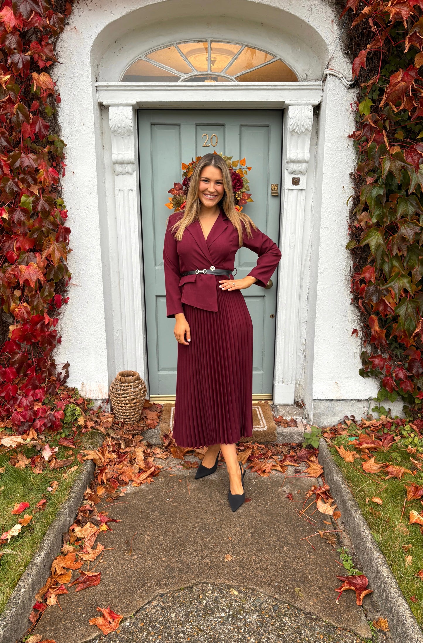 Dorian Dress Burgundy