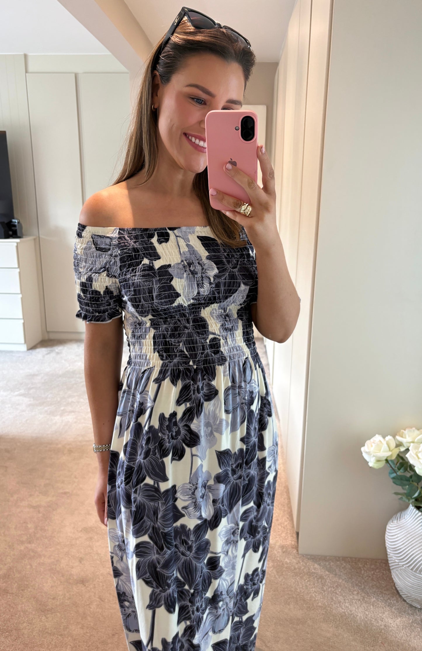 Loretta Dress Navy