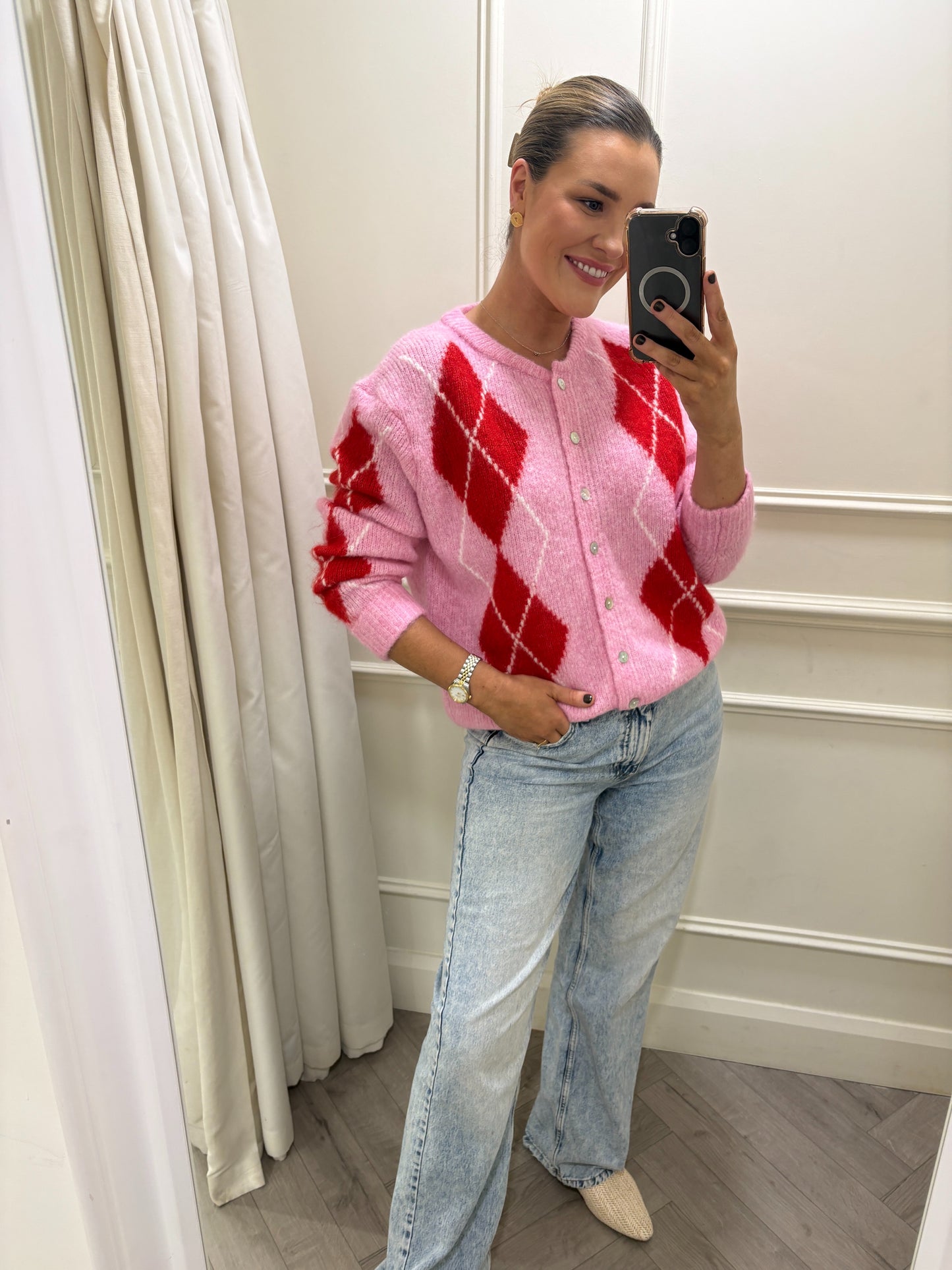 Vera Knit Pink & Red