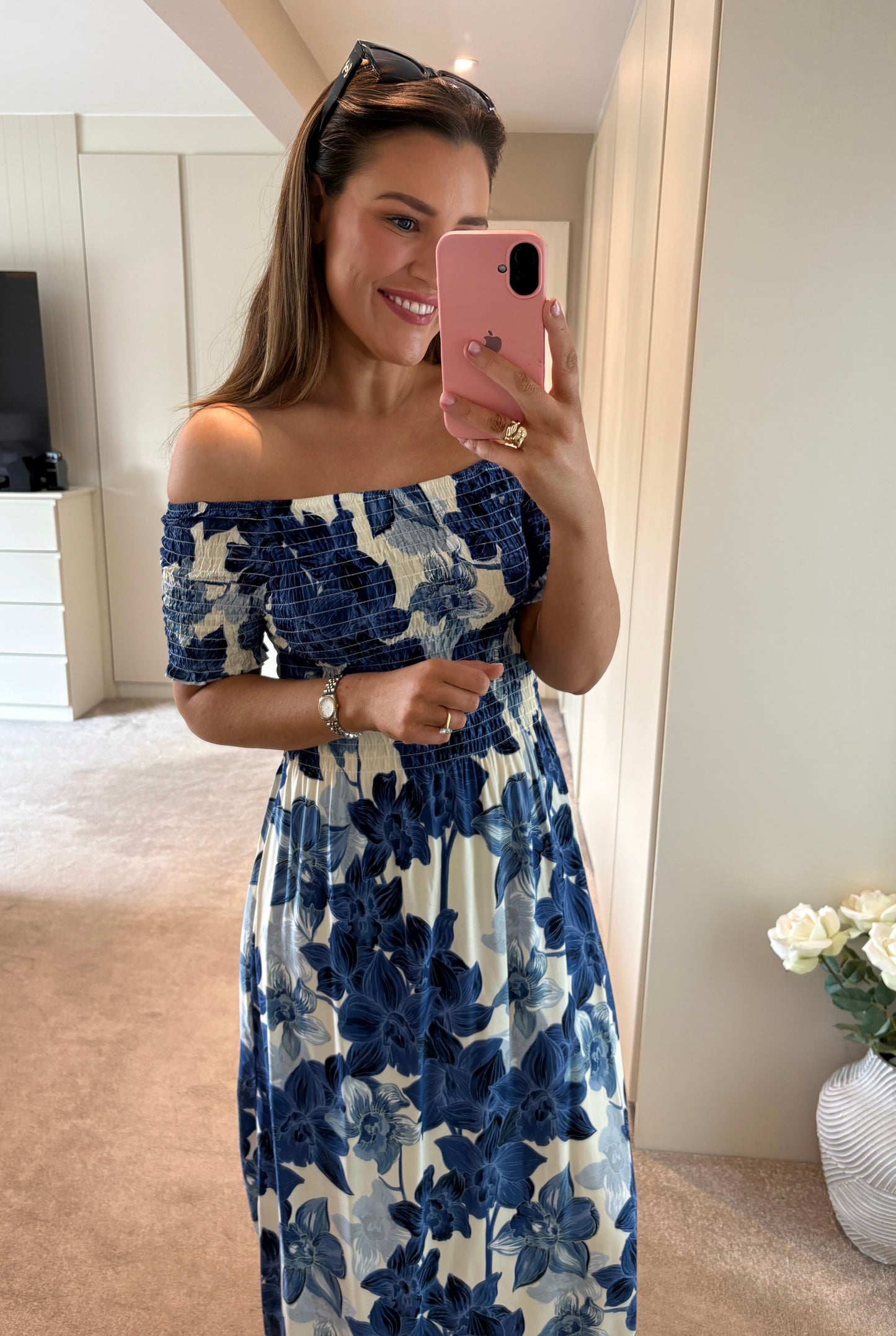 Loretta Dress Blue