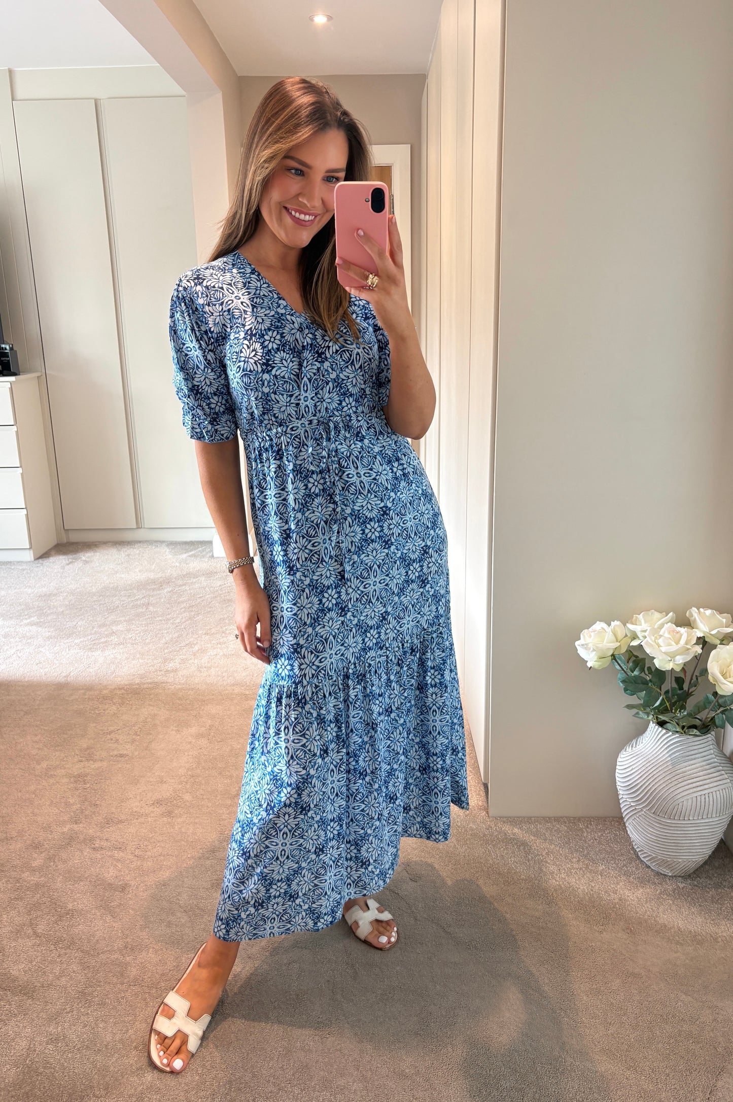 Brona Dress Blue