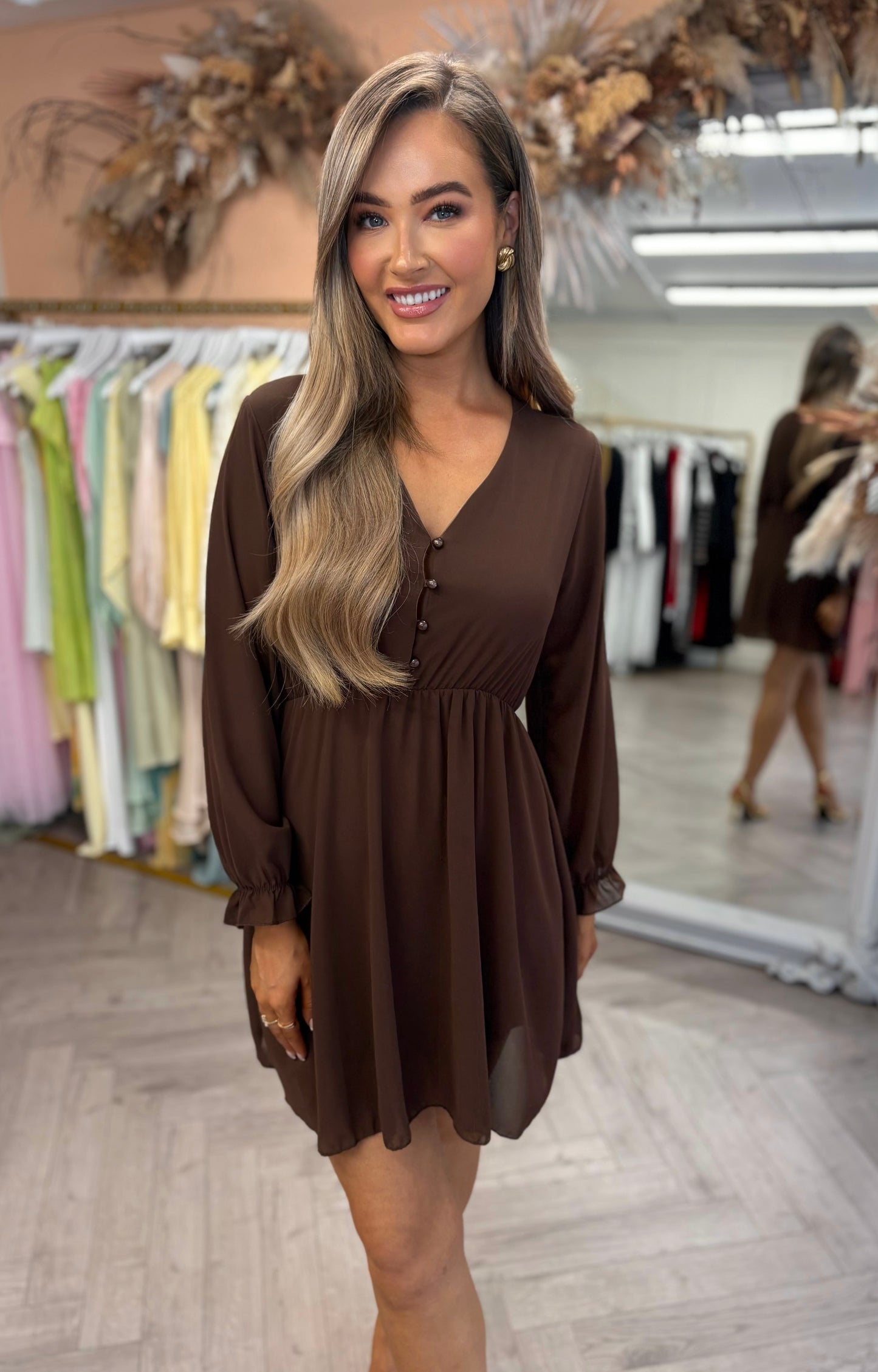 Mariah Dress Brown