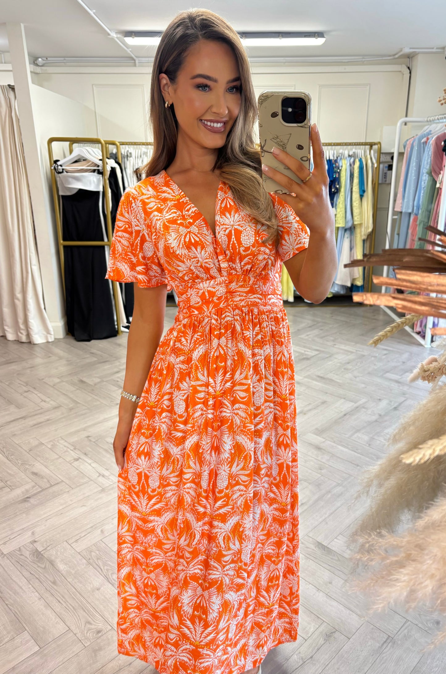 Cleo Dress Orange