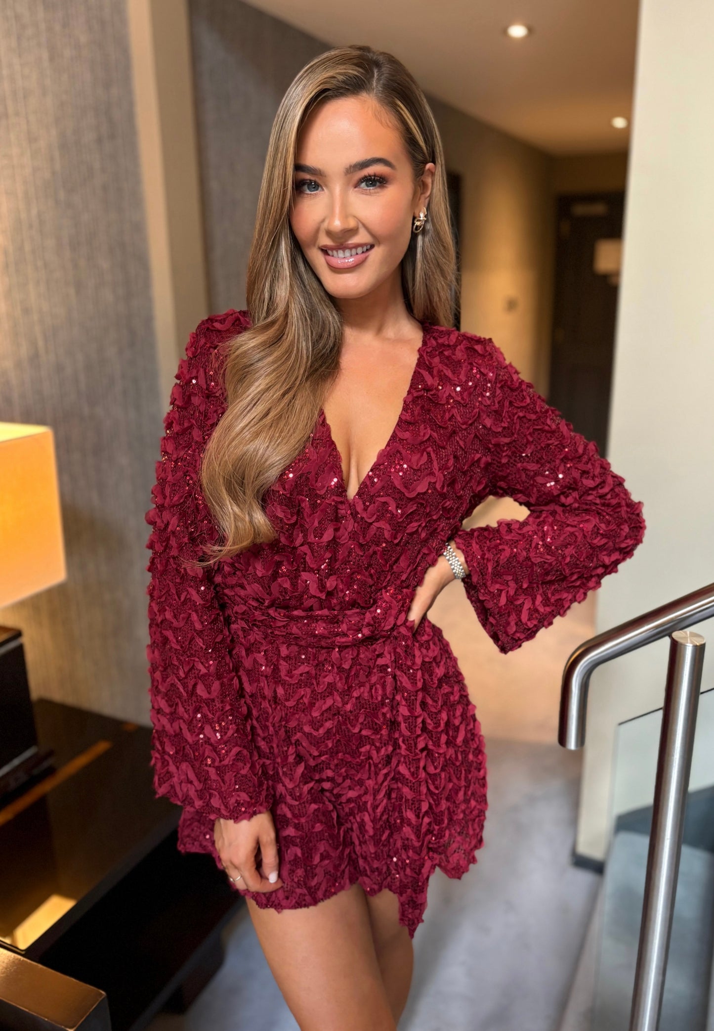 Lyanna Playsuit Burgundy