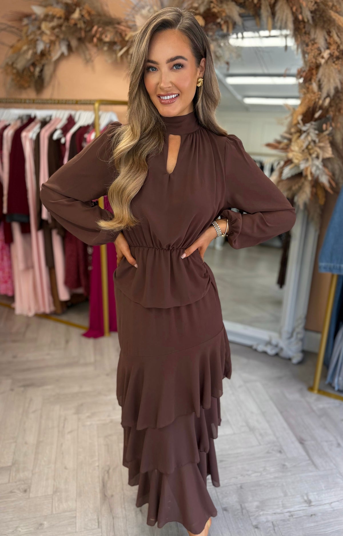 Kadie Dress Brown