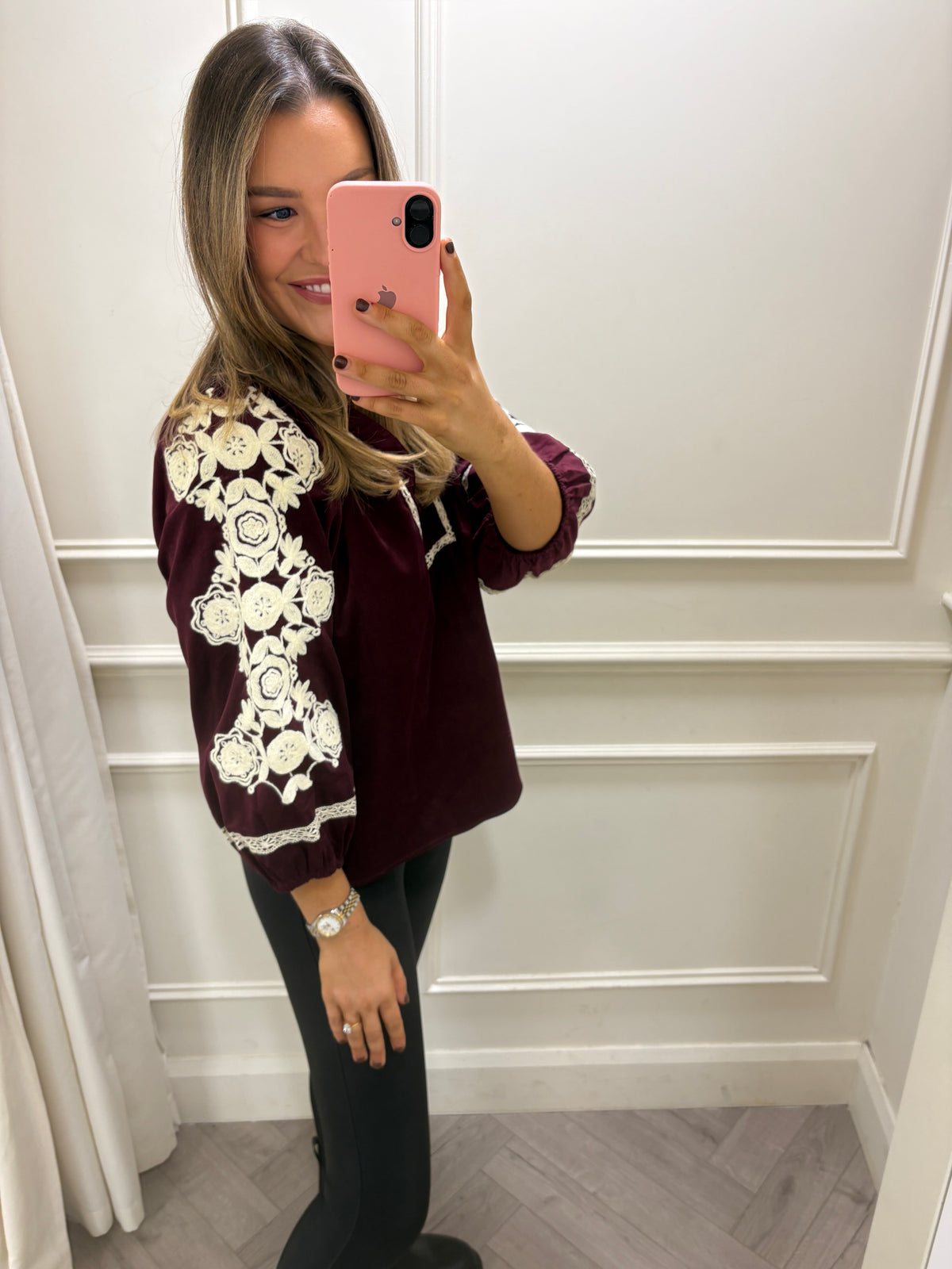 Molly Top Burgundy