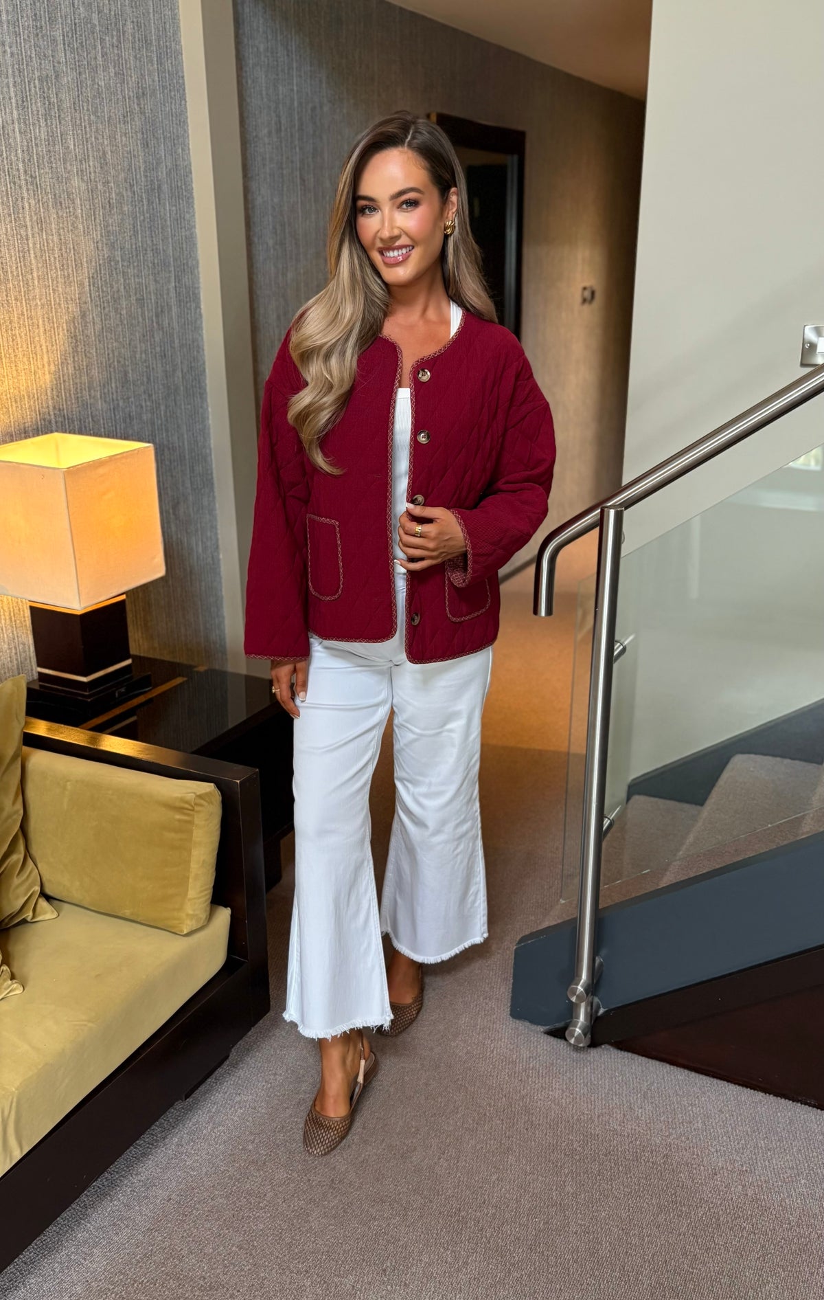 Tyla Shacket Burgundy